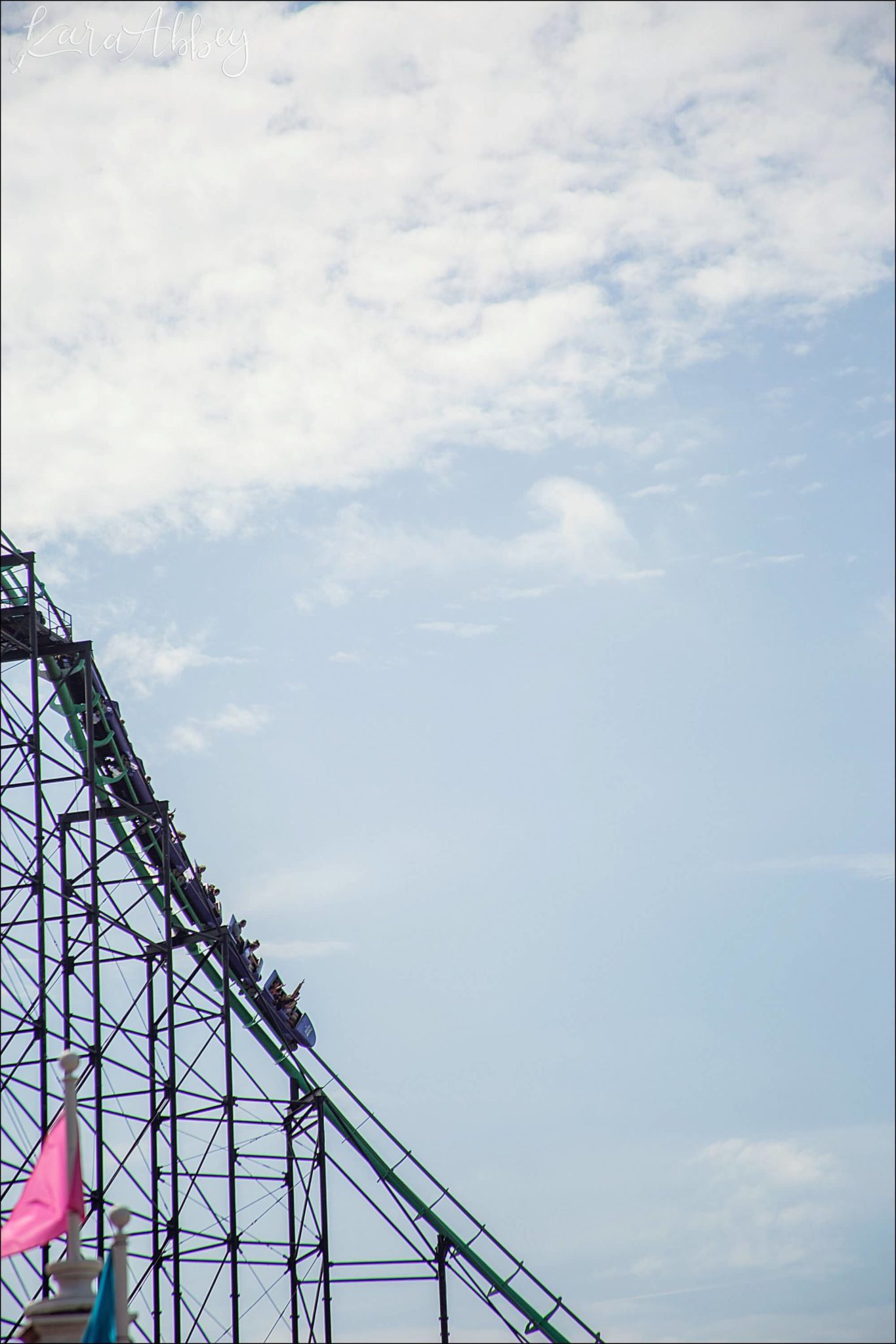 Phantom's Revenge Roller Coaster at Kennywood Park in Pittsburgh, PA