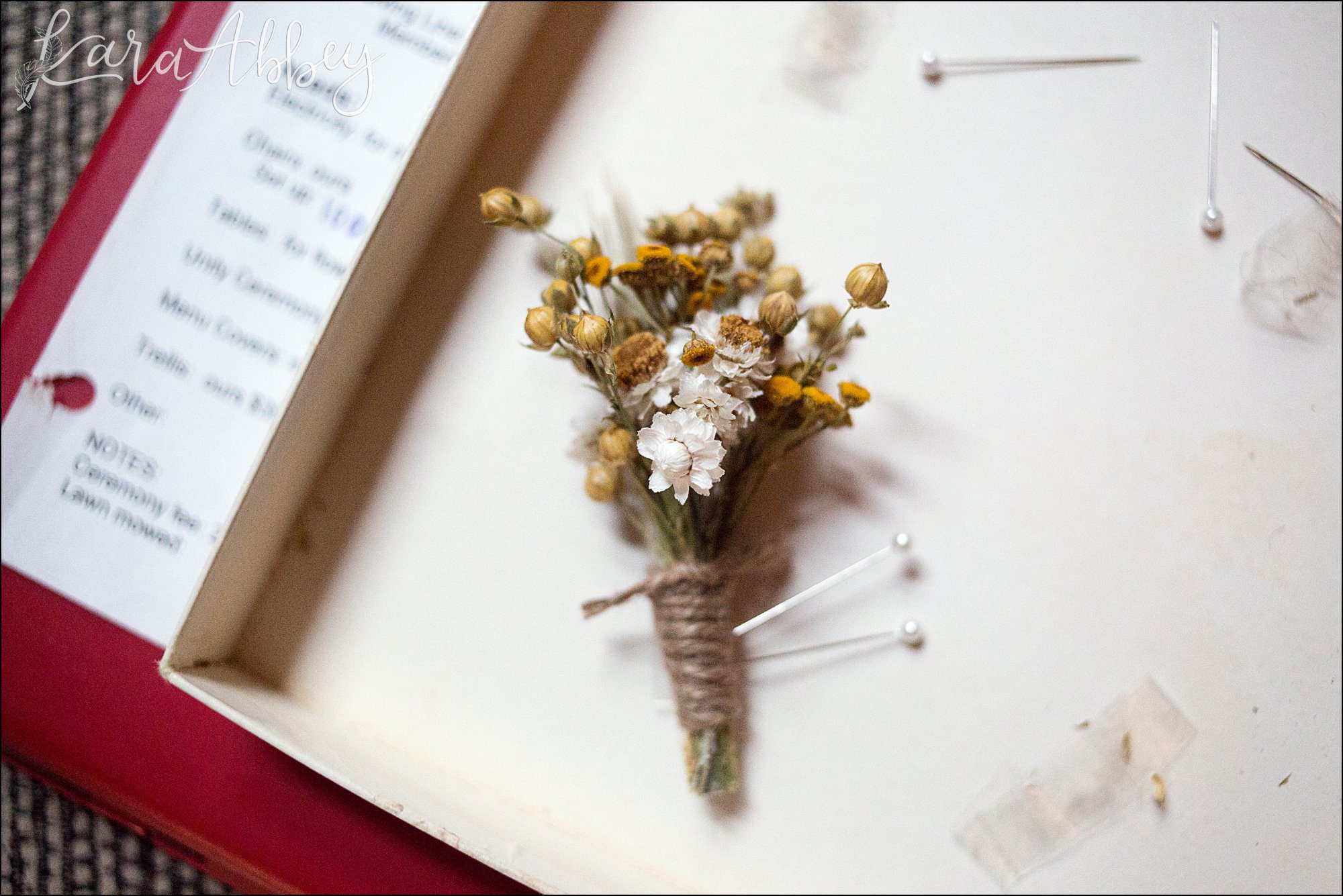 Groom's Boutonniere at Green Gables in Jennerstown, PA