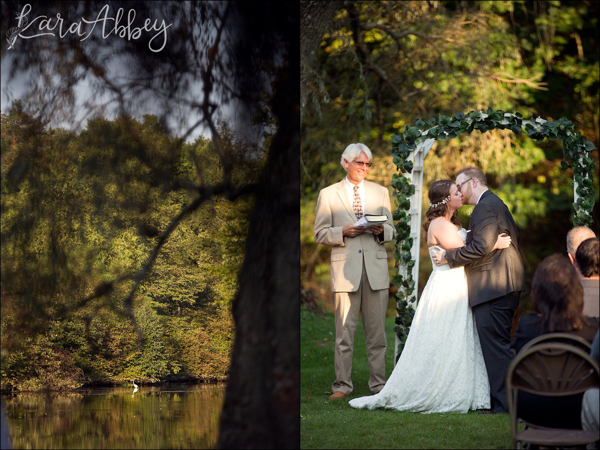 Wedding Ceremony at Green Gables in Jennerstown, PA