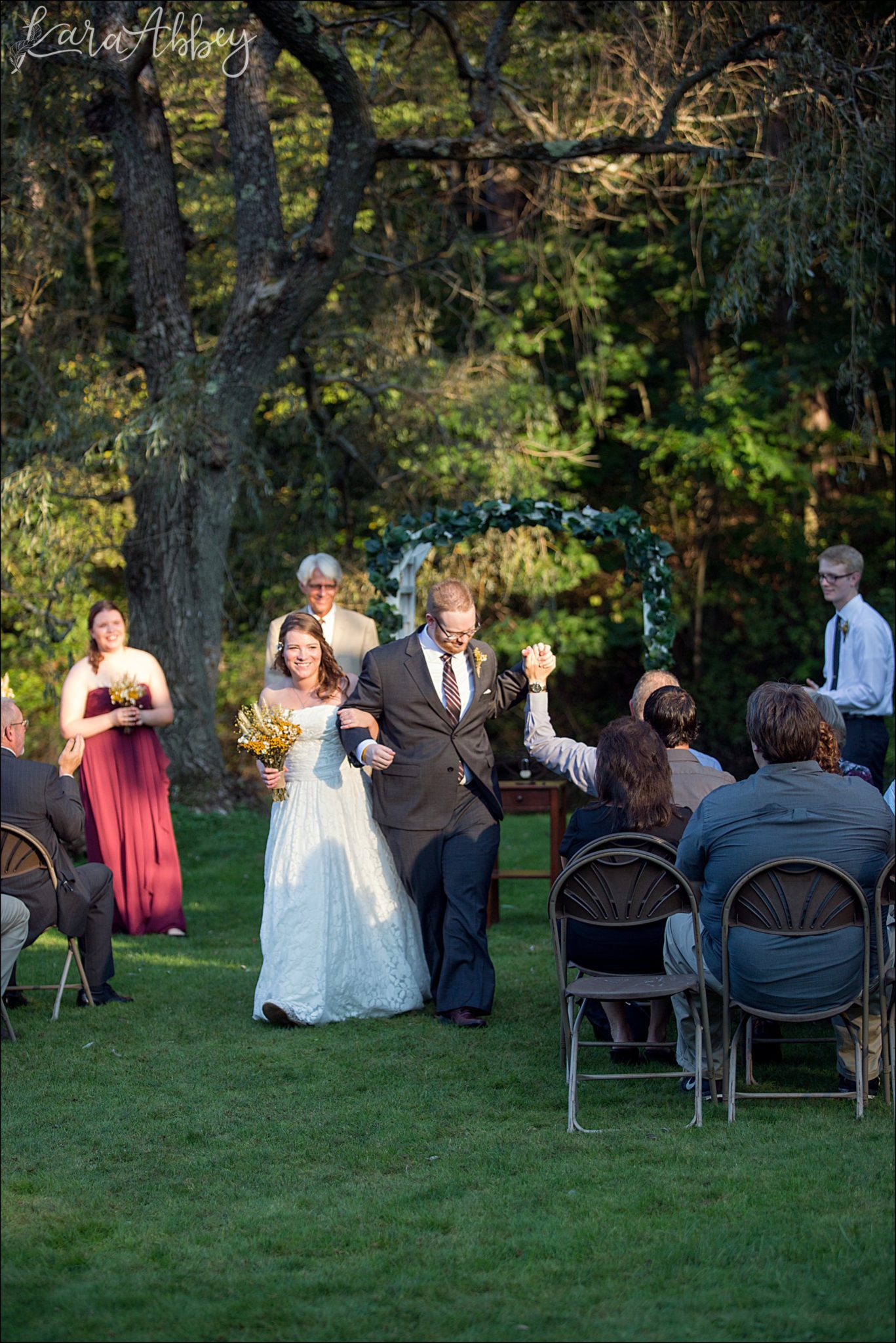 Wedding Ceremony at Green Gables in Jennerstown, PA