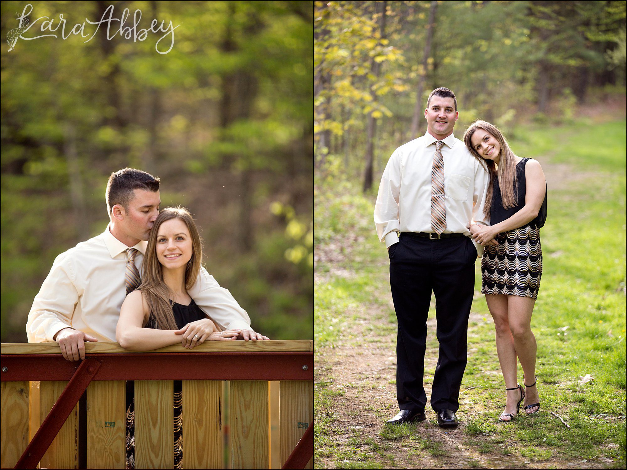 Waterfall Engagement Photos by Irwin, PA Wedding Photographer