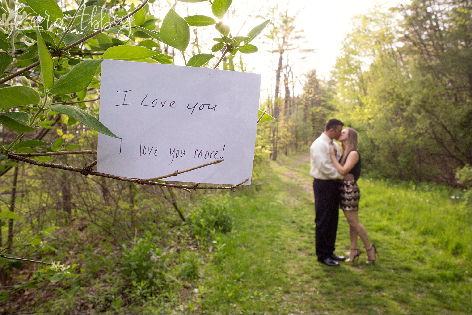 Waterfall Engagement Photos by Irwin, PA Wedding Photographer
