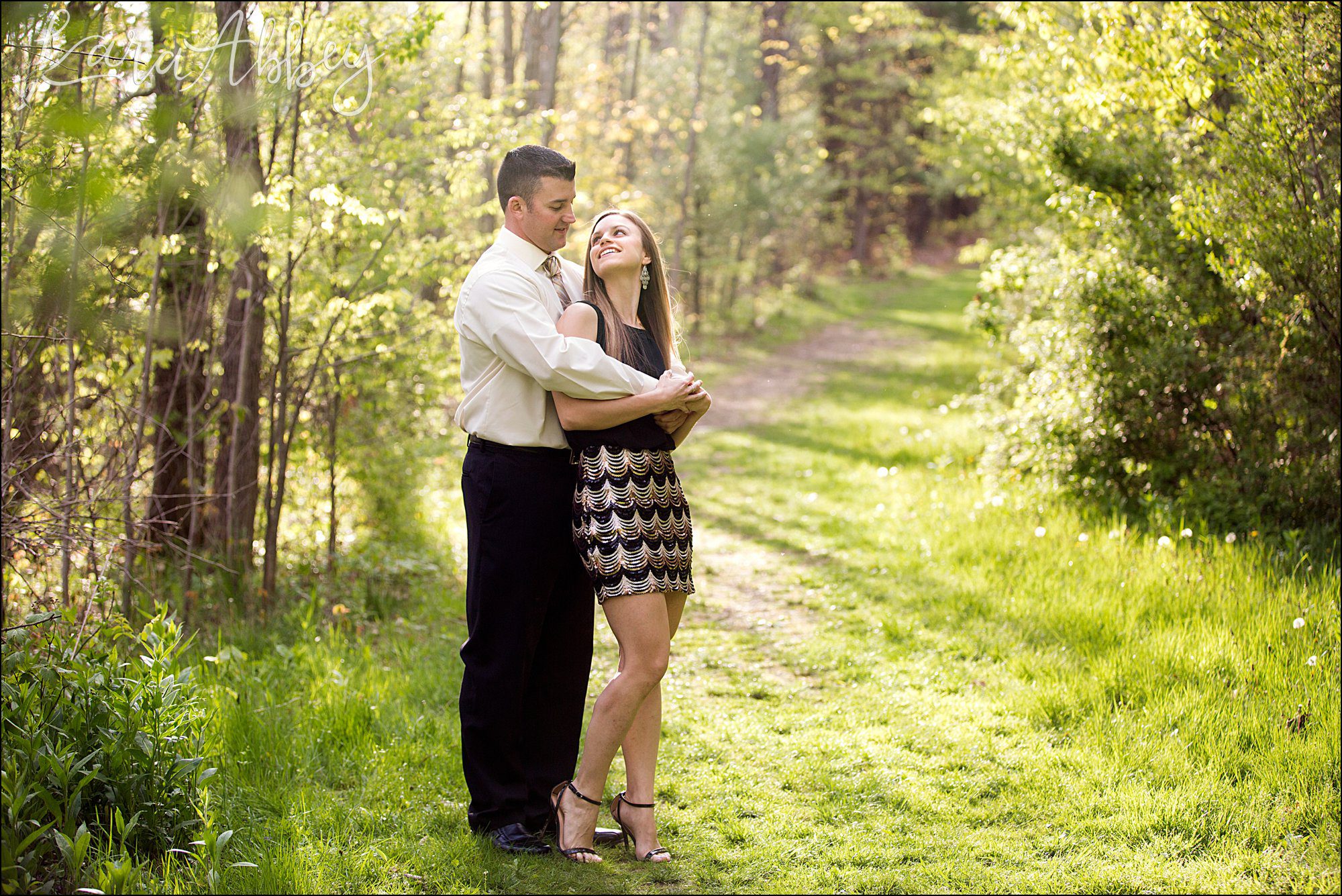 Waterfall Engagement Photos by Irwin, PA Wedding Photographer