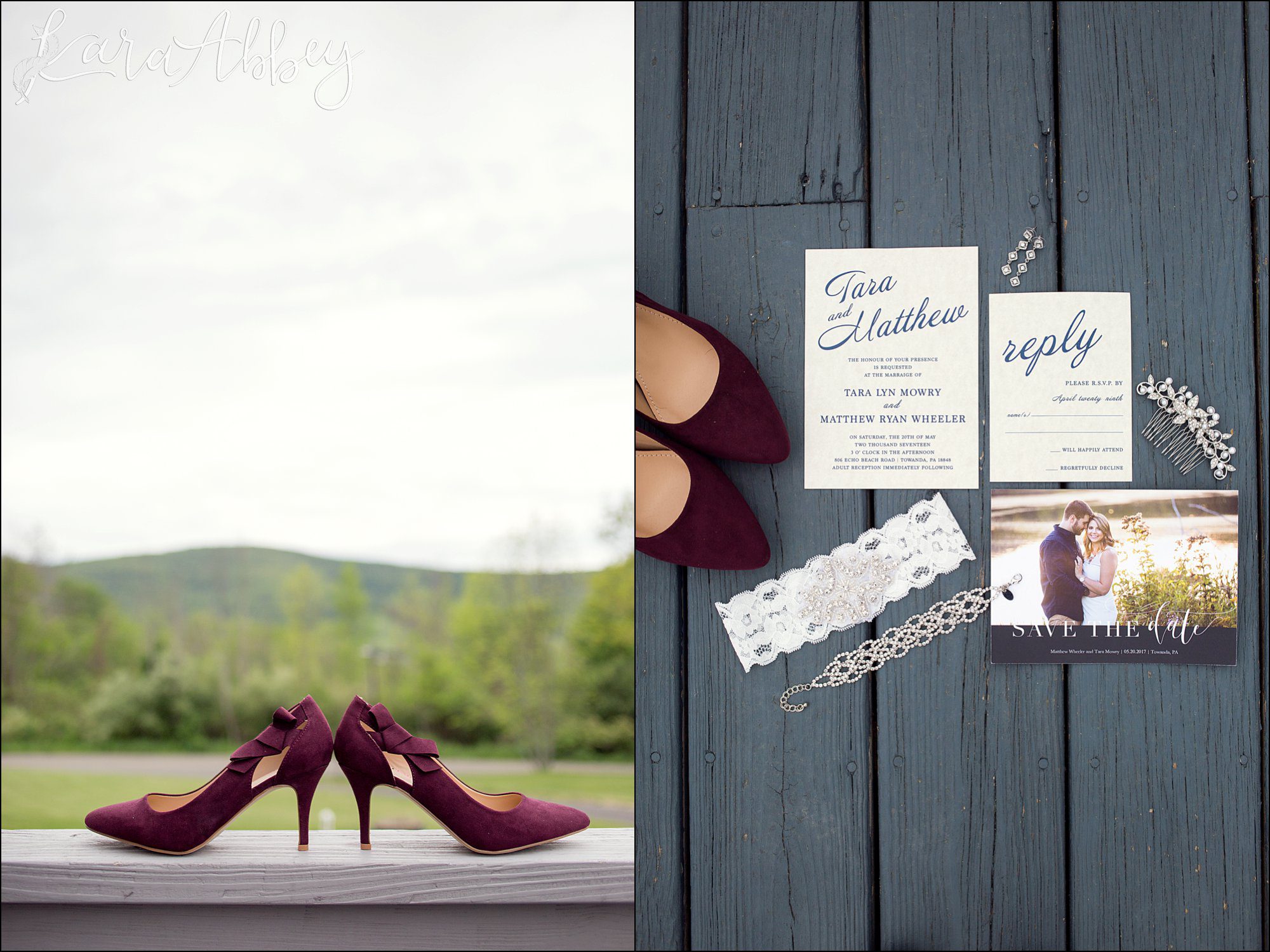 Burgundy & Navy Spring Wedding Inspiration - Bridal Details