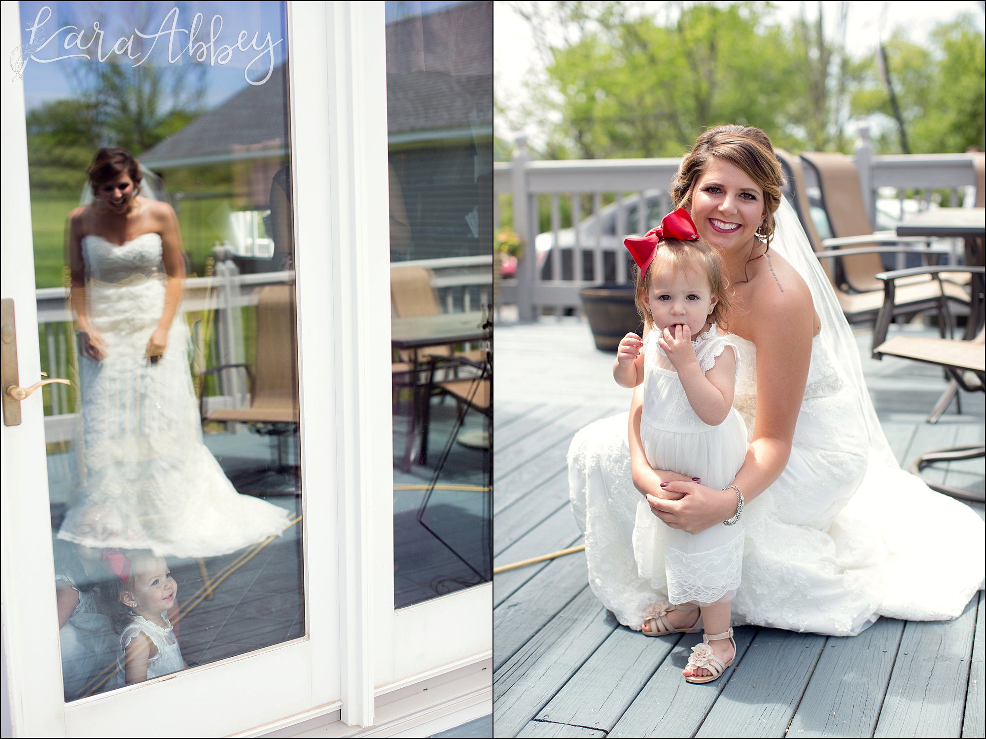 Burgundy & Navy Spring Wedding Inspiration - Bride & Daughter