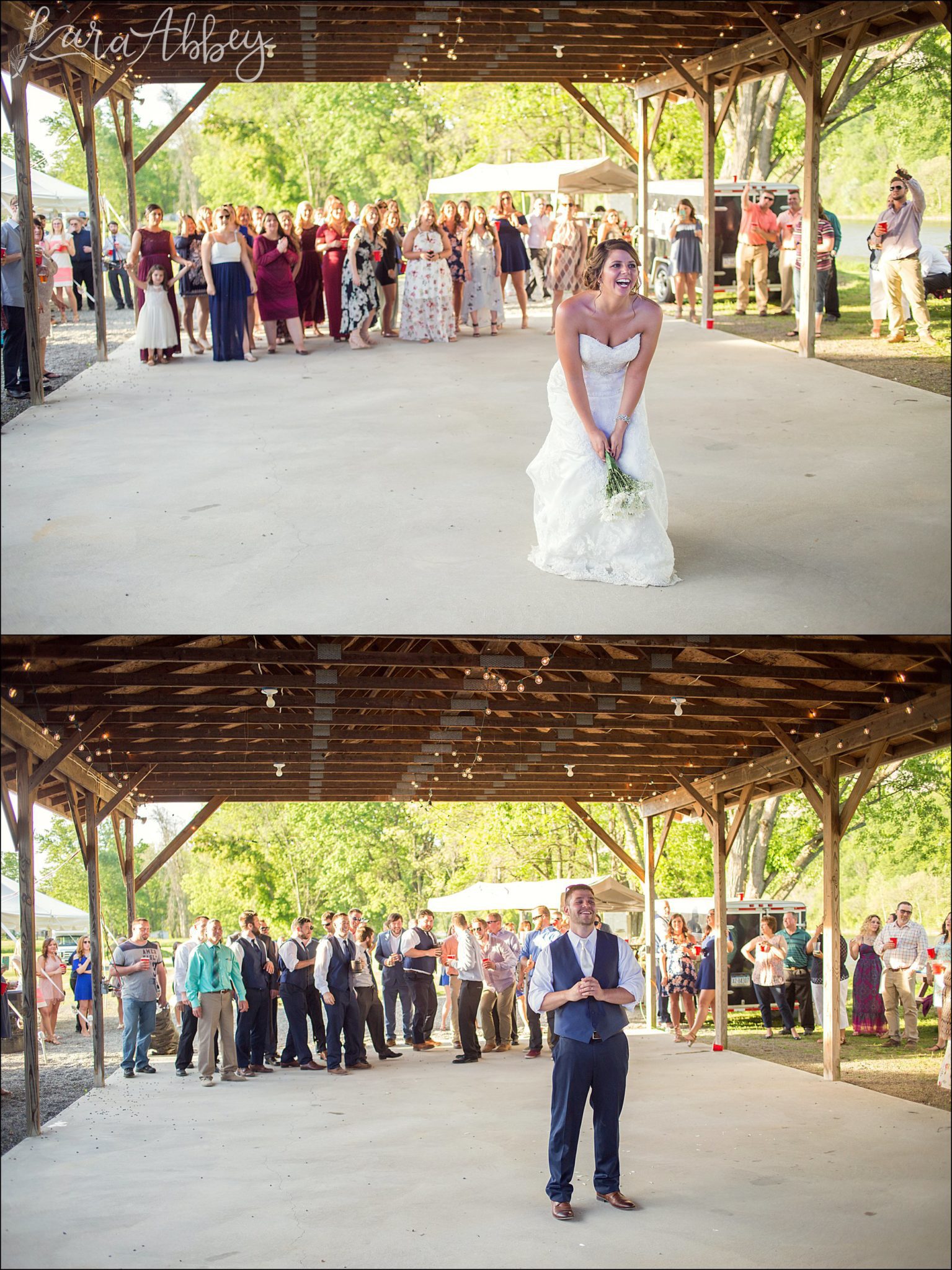 Burgundy & Navy Spring Wedding Inspiration - Bouquet & Garter Toss
