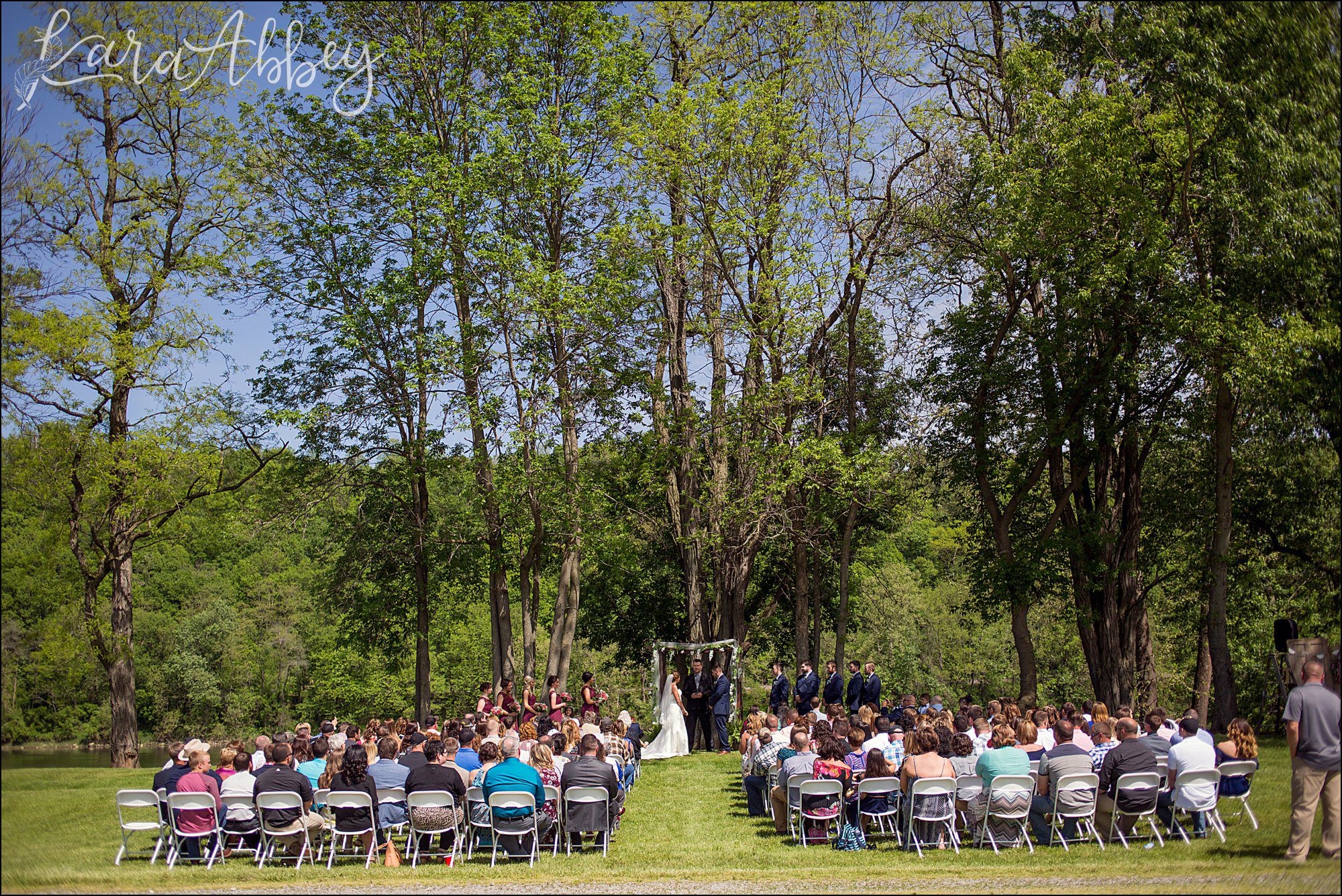 Burgundy & Navy Spring Wedding Inspiration - Outdoor Ceremony