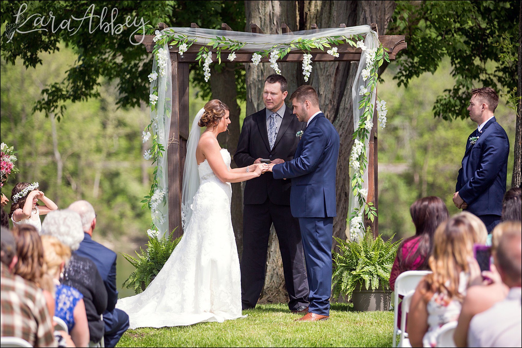 Burgundy & Navy Spring Wedding Inspiration - Outdoor Ceremony