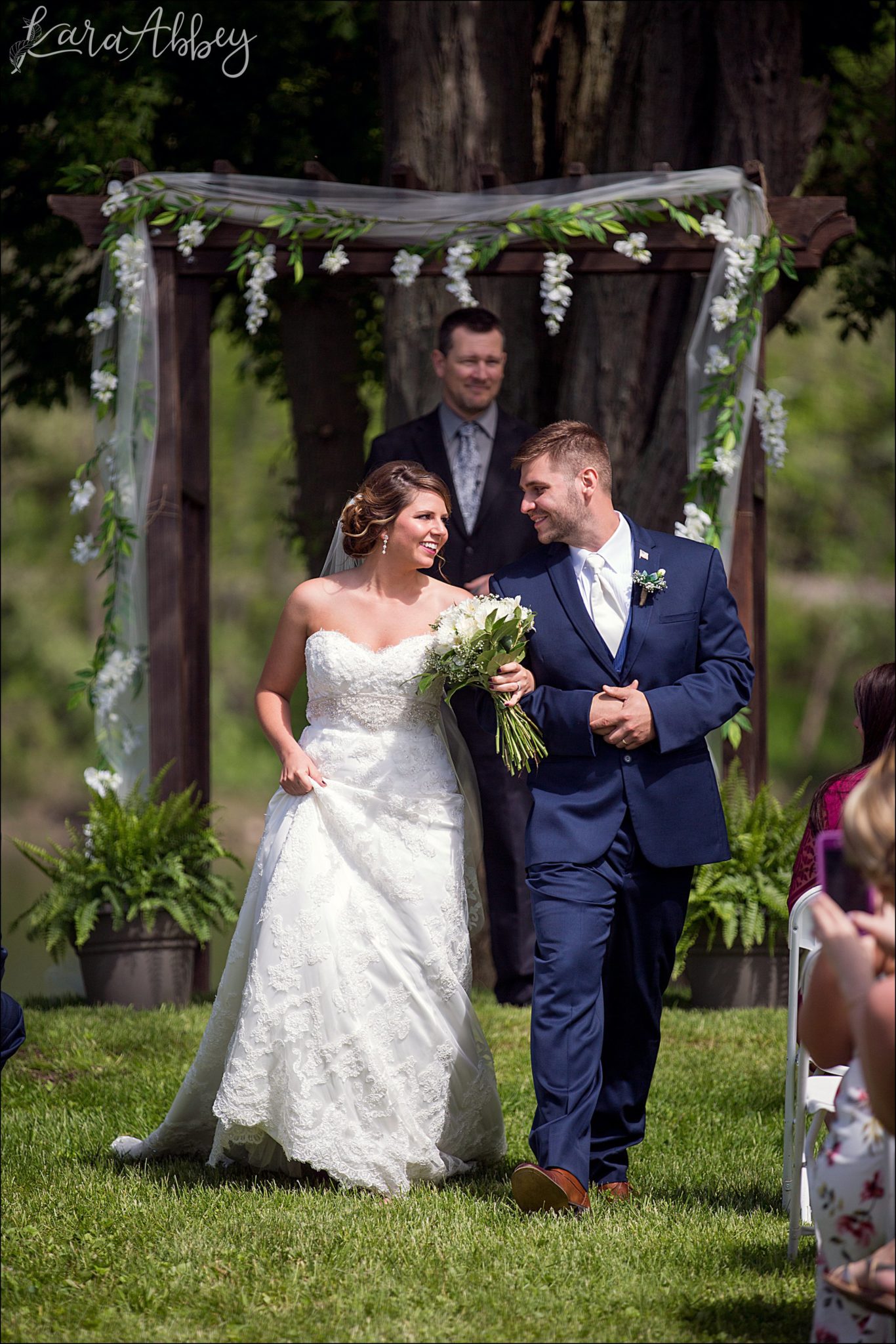 Burgundy & Navy Spring Wedding Inspiration - Outdoor Ceremony