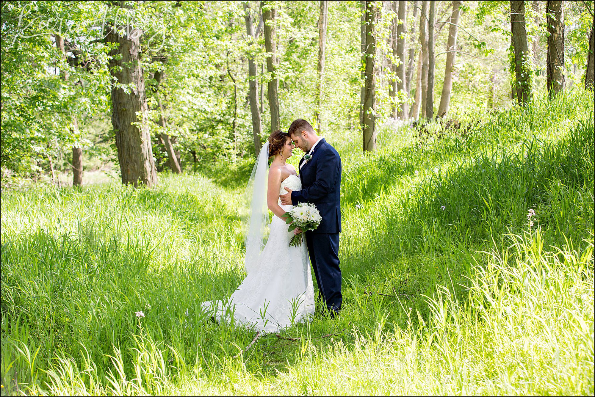 Burgundy & Navy Spring Wedding Inspiration - Bride & Groom Portraits