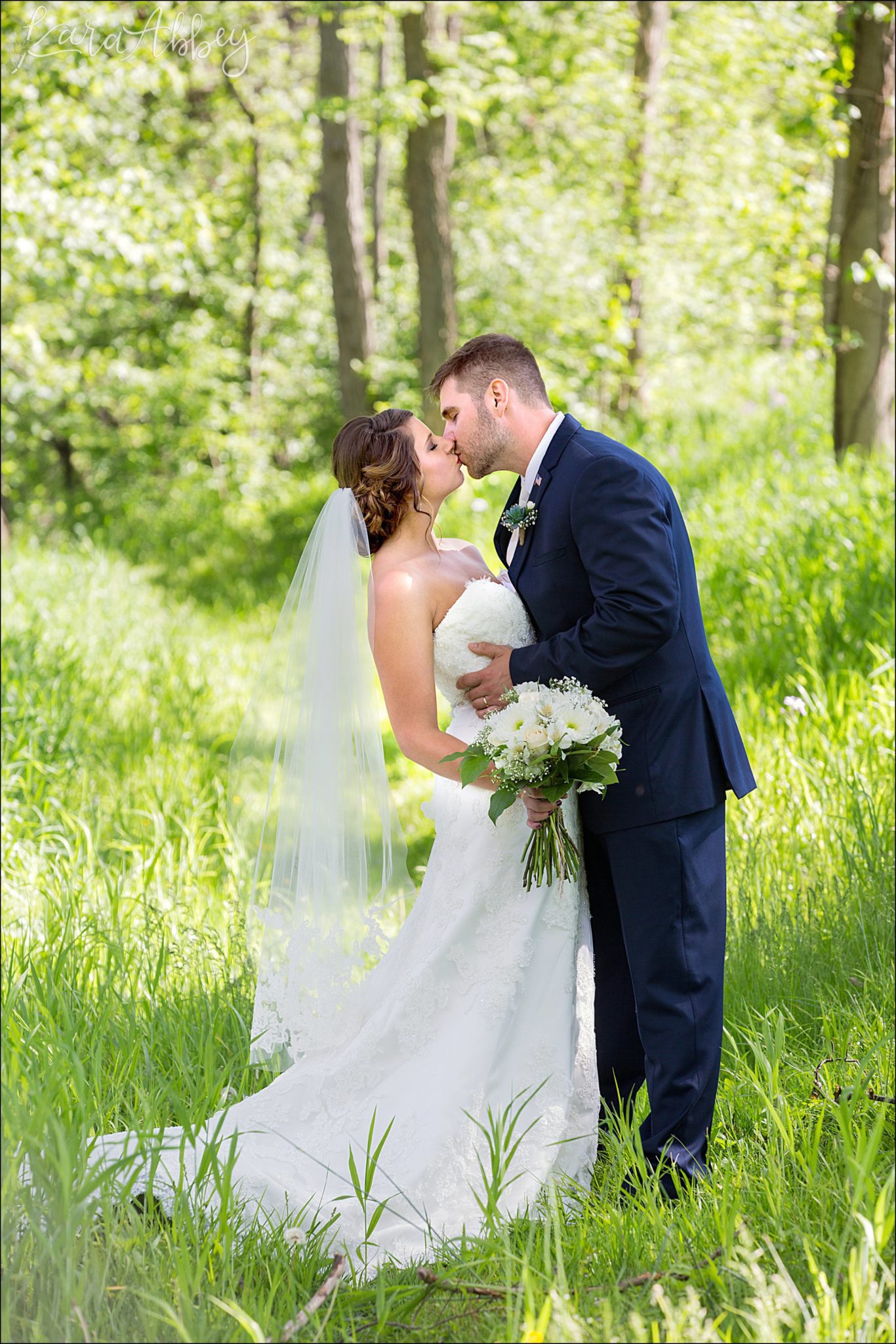 Burgundy & Navy Spring Wedding Inspiration - Bride & Groom Portraits
