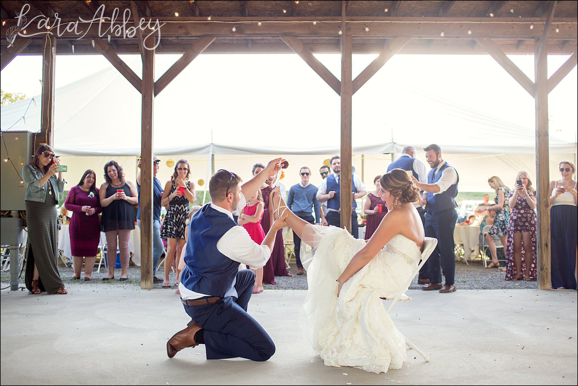 Burgundy & Navy Spring Wedding Inspiration - Garter