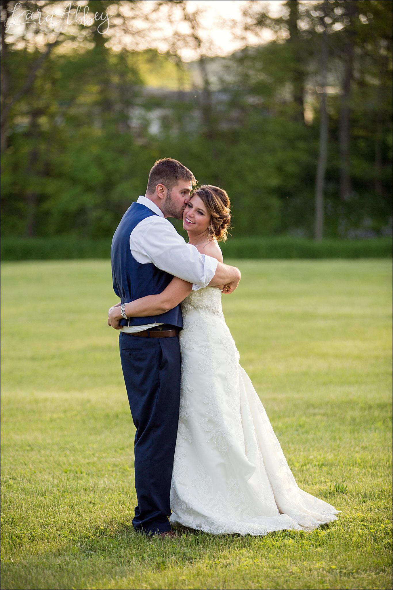Burgundy & Navy Spring Wedding Inspiration - Sunset Portraits