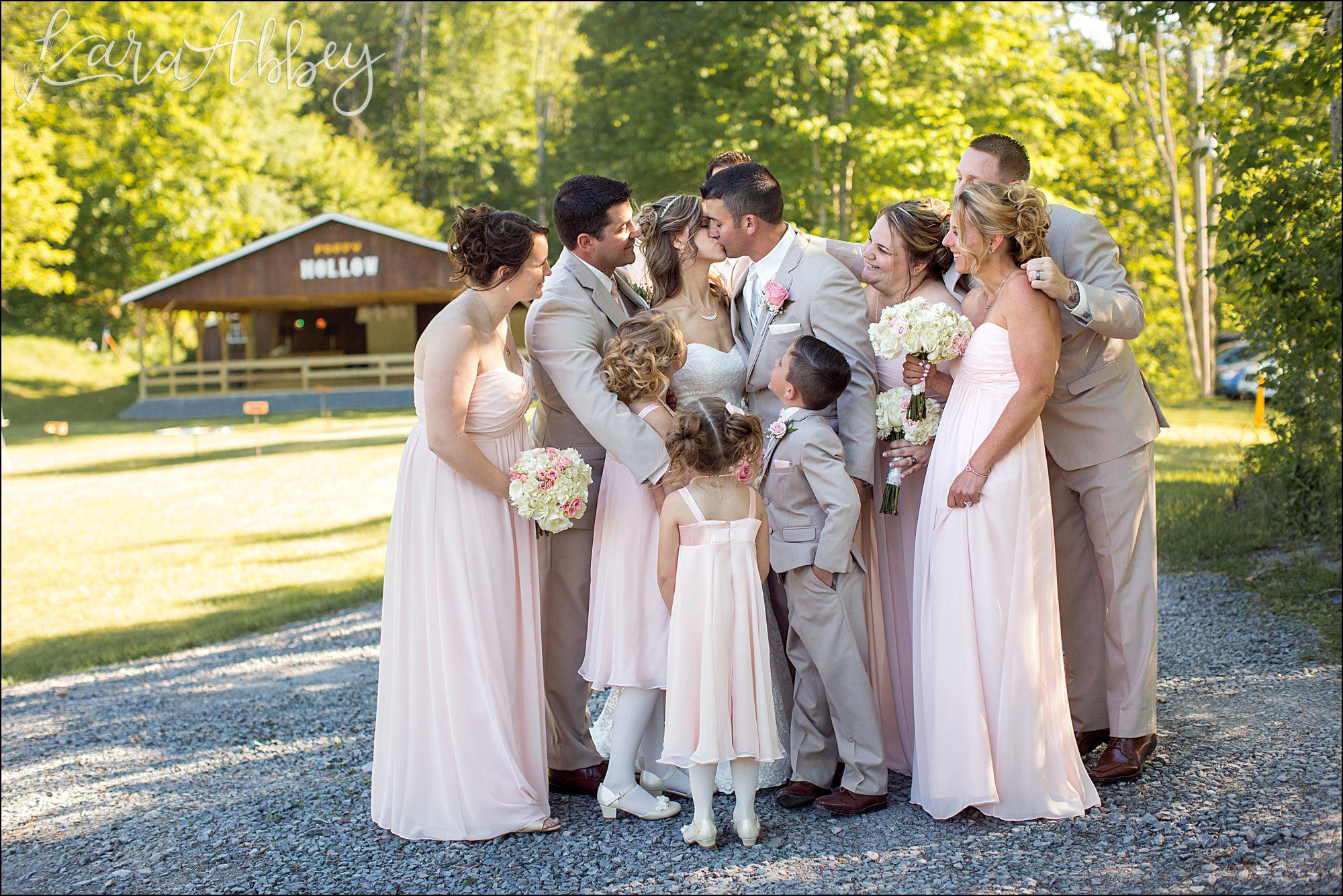 Summer Blush Wedding at Foggy Hollow by Irwin, PA Wedding Photographer