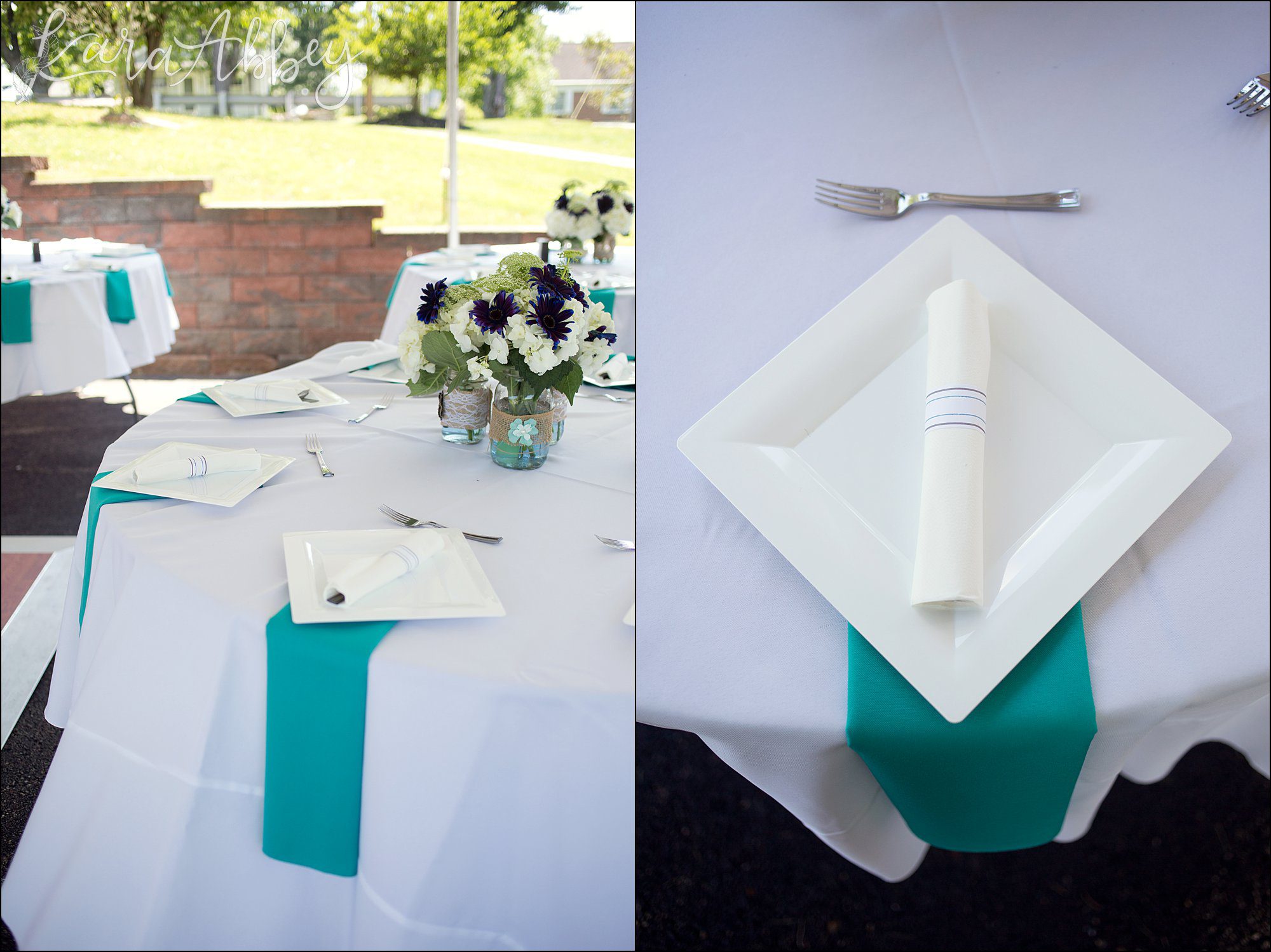 Summer Backyard Intimate Wedding Reception in Irwin, PA