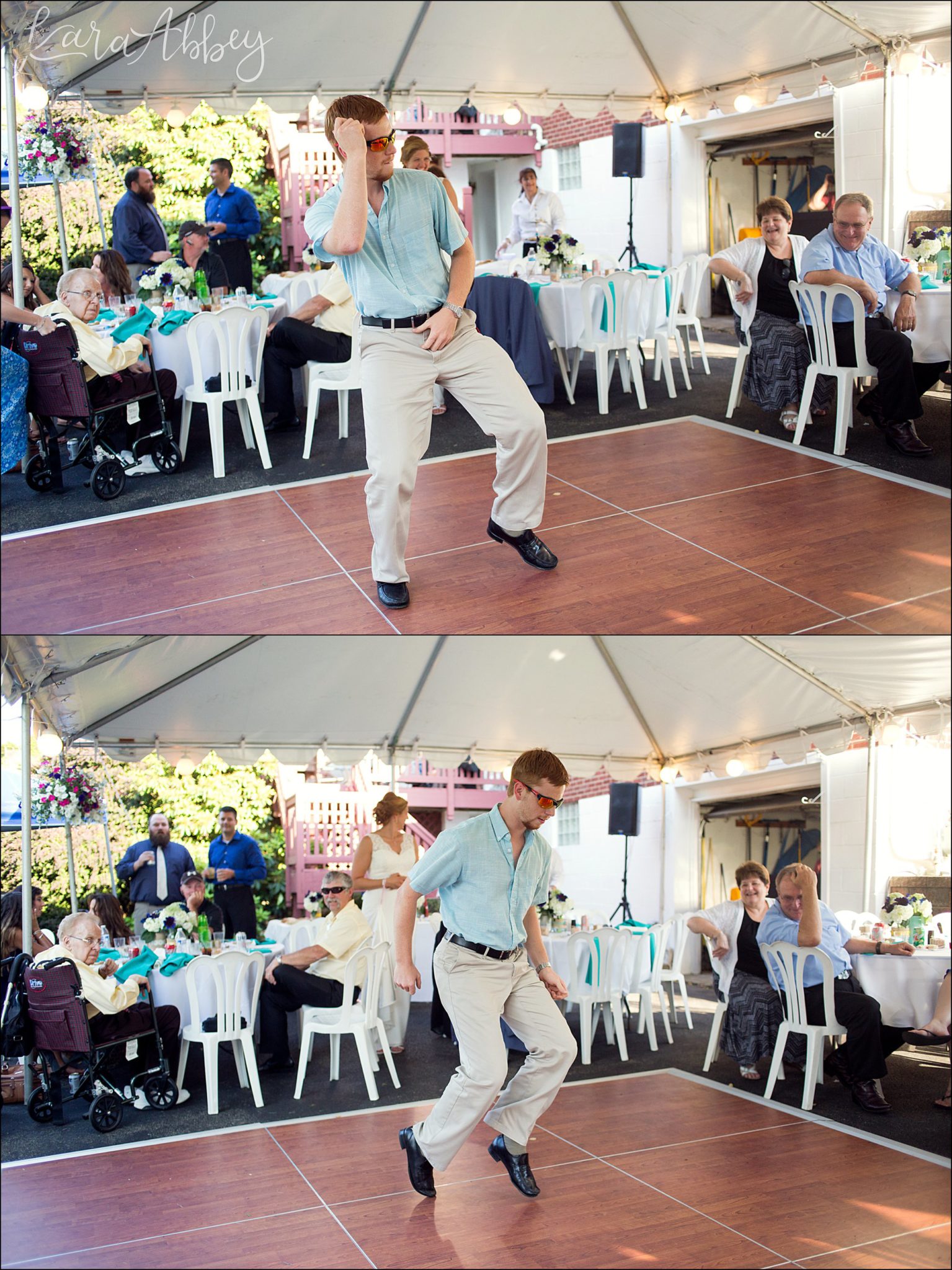 Summer Backyard Intimate Wedding Reception in Irwin, PA