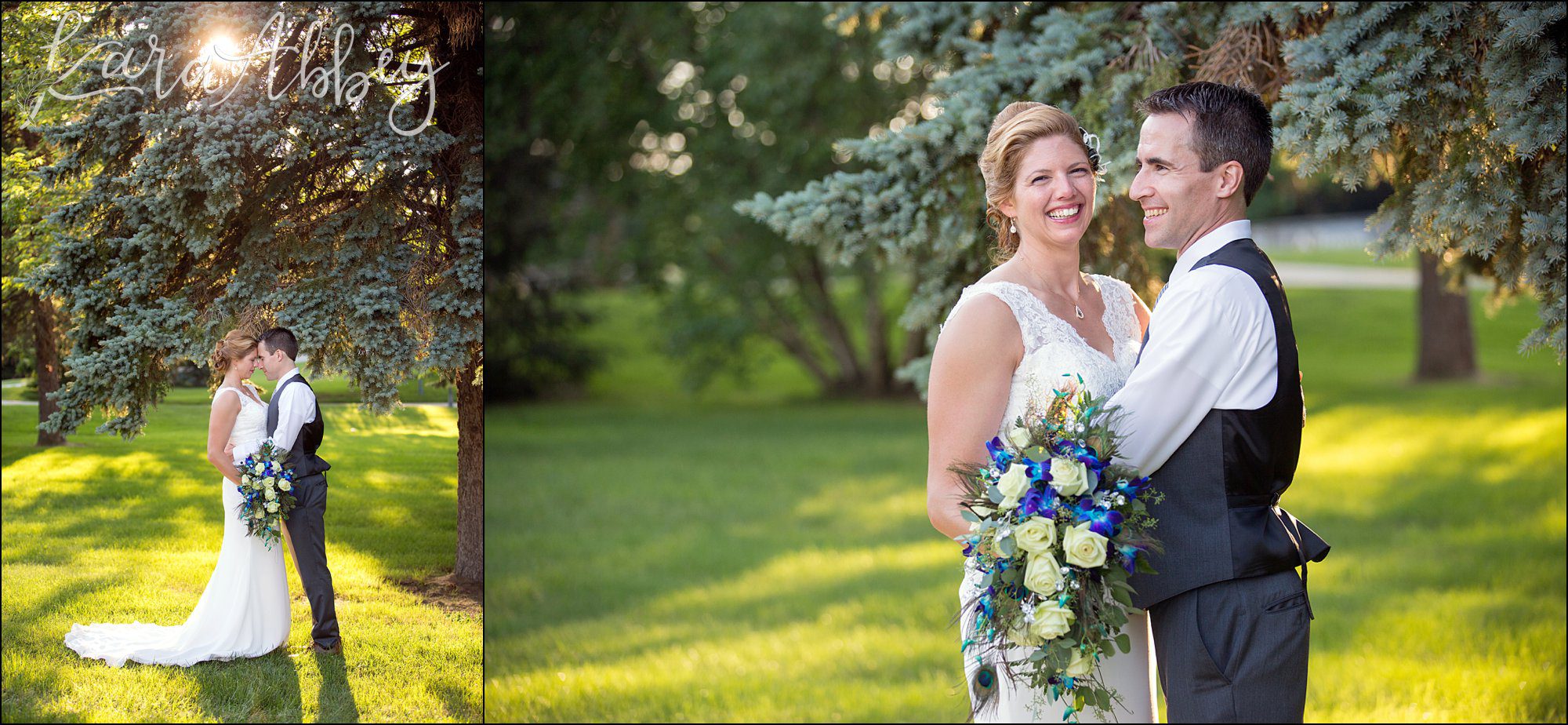 Summer Backyard Intimate Wedding - Golden Hour Bride & Groom Portraits in Irwin, PA