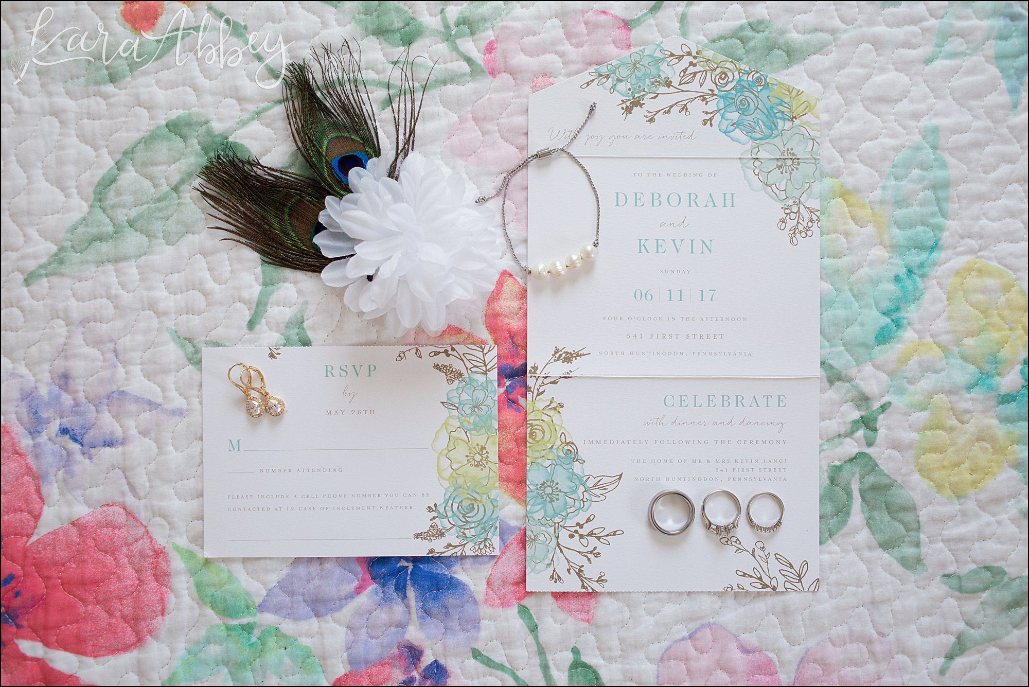 Summer Backyard Intimate Wedding Details in Irwin, PA
