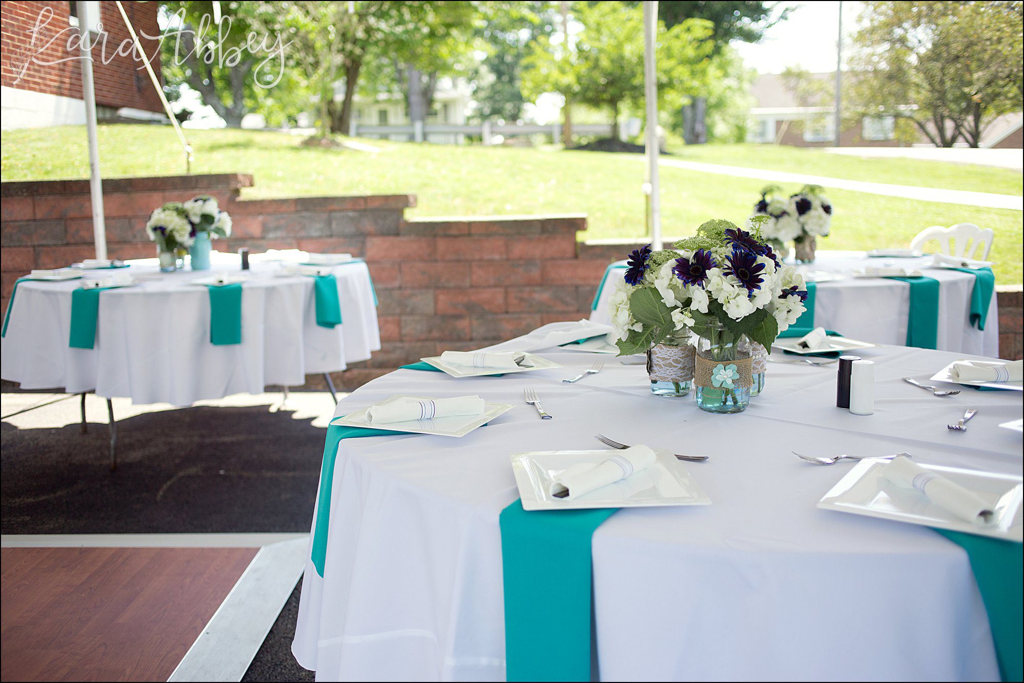 Summer Backyard Intimate Wedding Reception in Irwin, PA