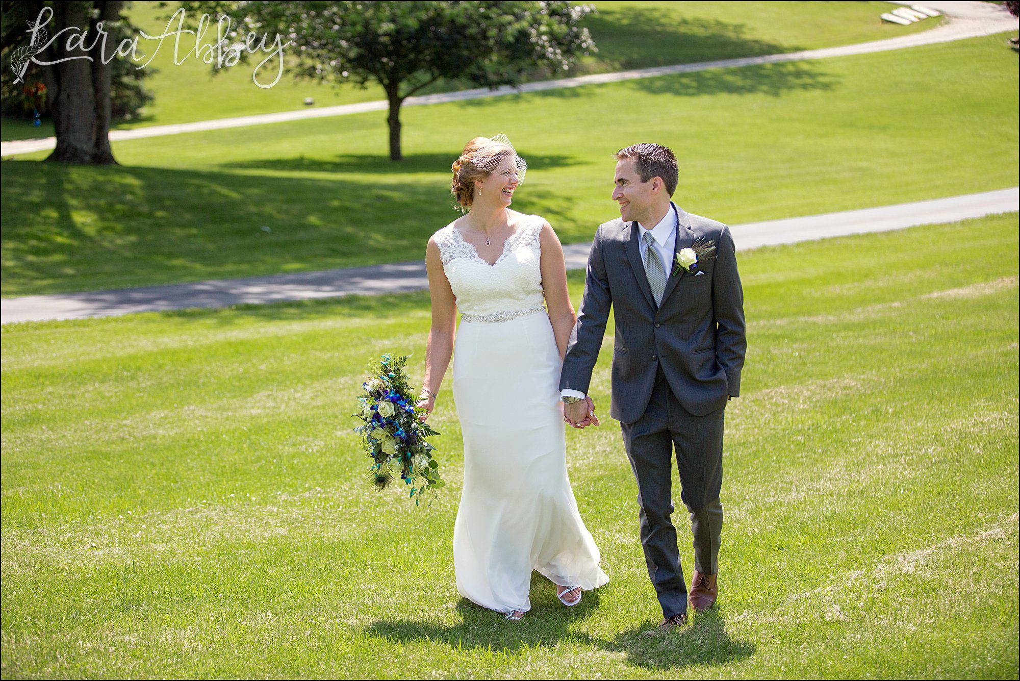 Summer Backyard Intimate Wedding - Bride & Groom Portraits - in Irwin, PA