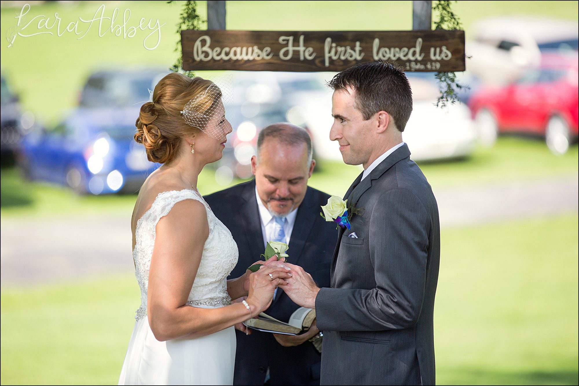 Summer Backyard Intimate Wedding Ceremony in Irwin, PA