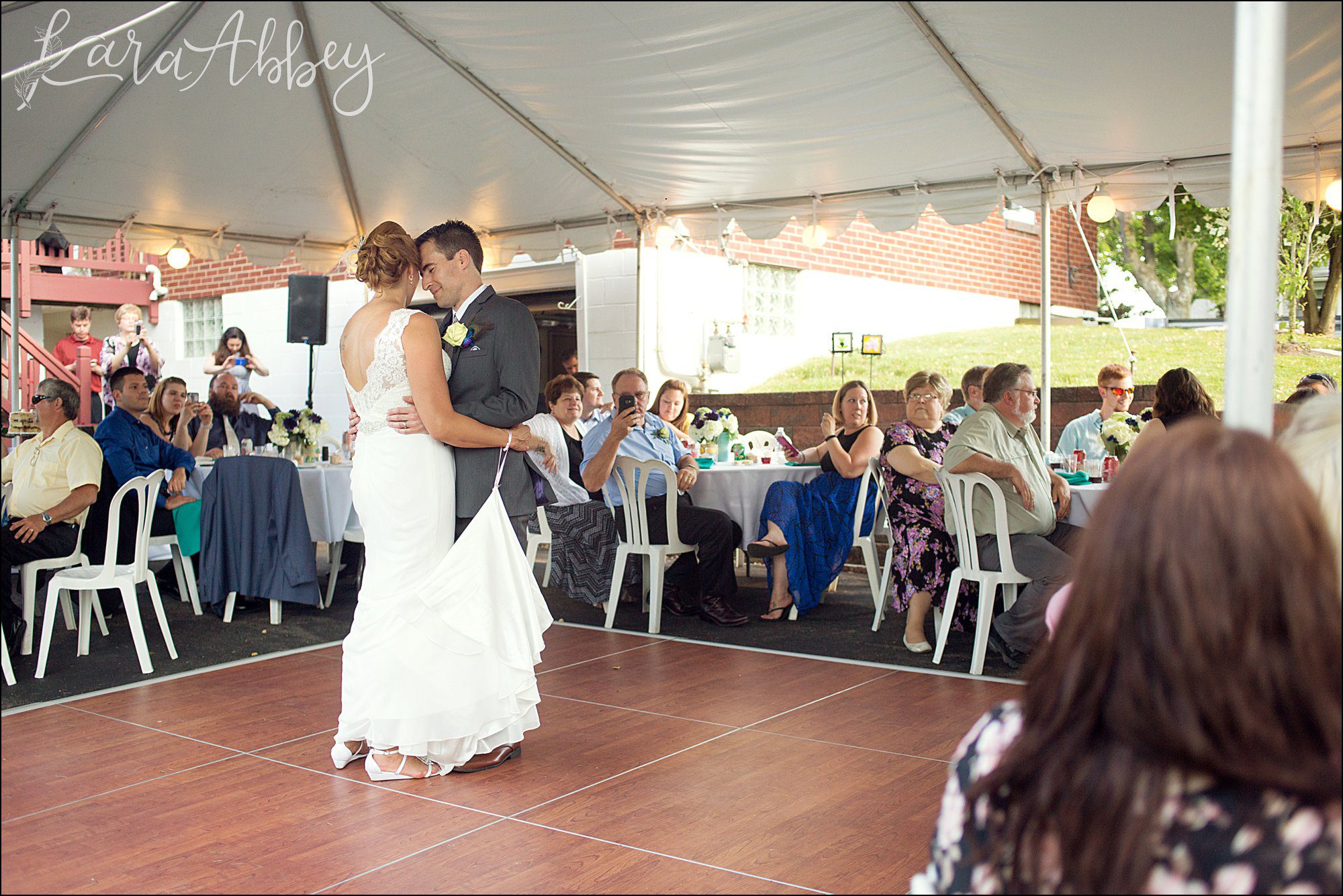 Summer Backyard Intimate Wedding Reception in Irwin, PA