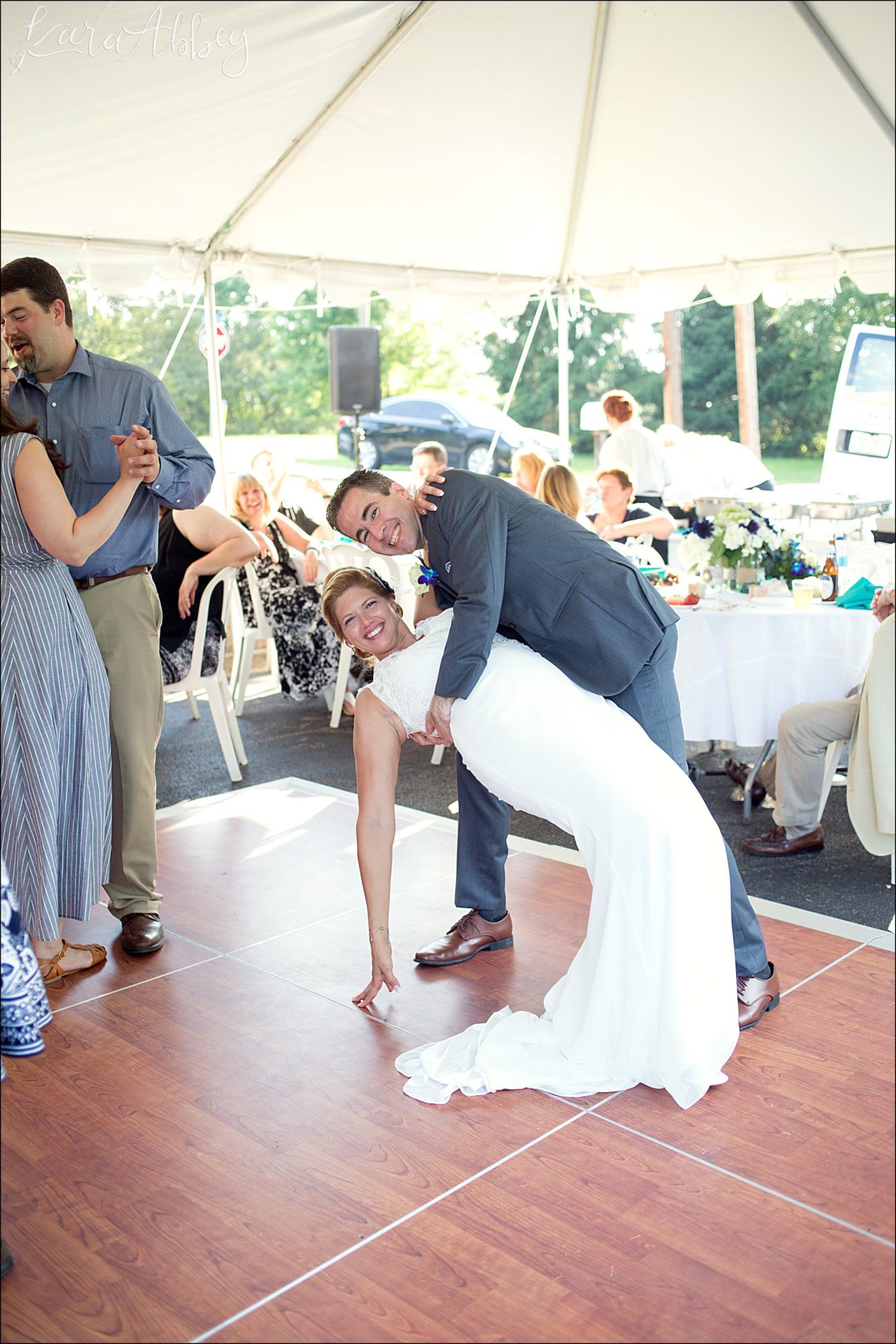 Summer Backyard Intimate Wedding Reception in Irwin, PA