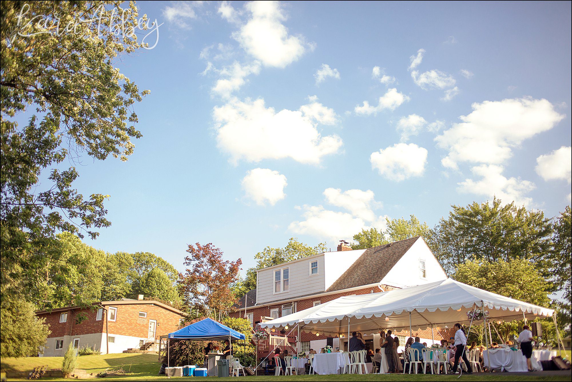 Summer Backyard Wedding Reception in Irwin, PA