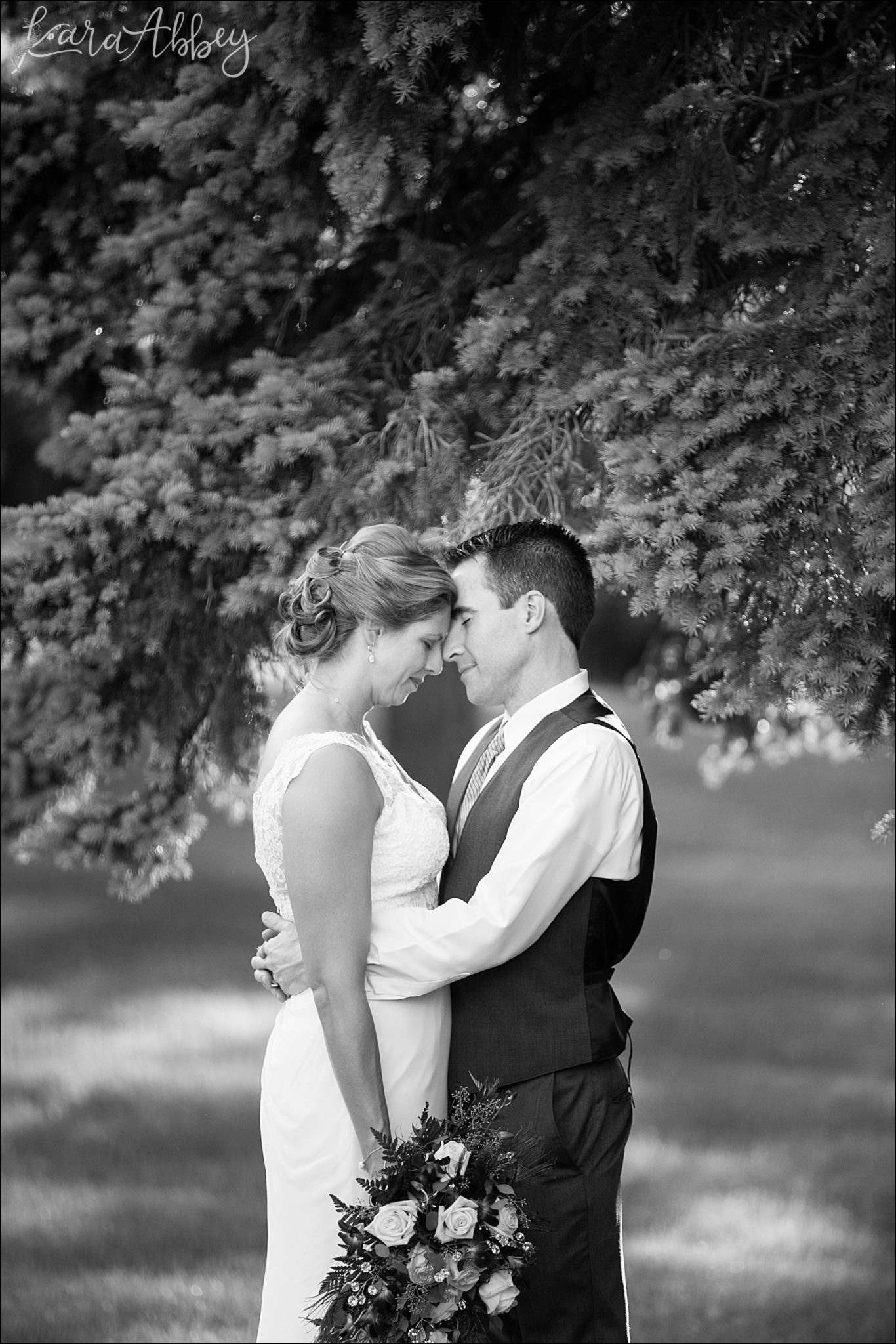 Summer Backyard Intimate Wedding - Golden Hour Bride & Groom Portraits in Irwin, PA