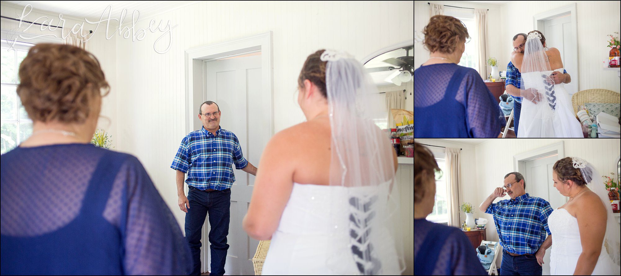 First Look with Dad - Wedding Photography