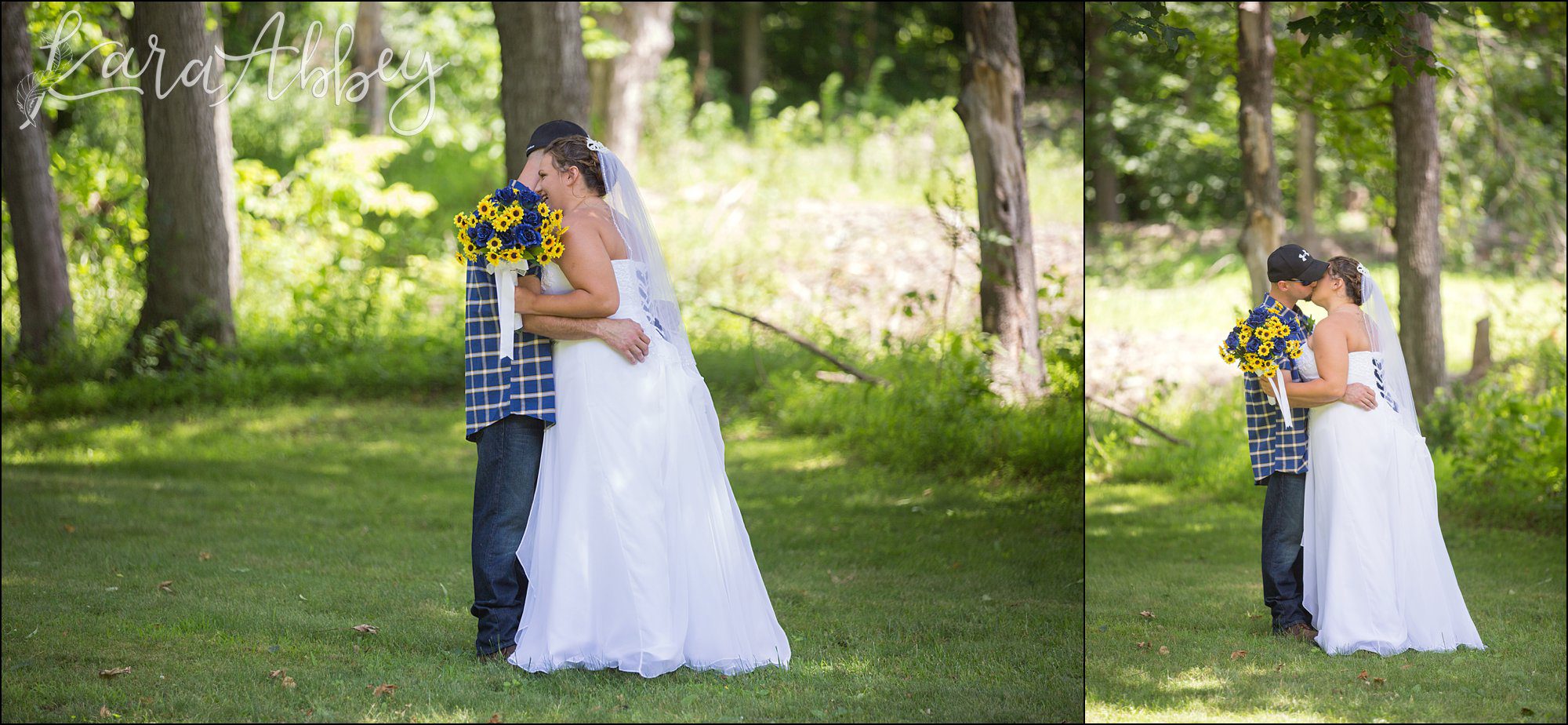First Look at Laid Back Rustic Chic Summer Wedding at the Inn on Quarry Glenn in Towanda, PA