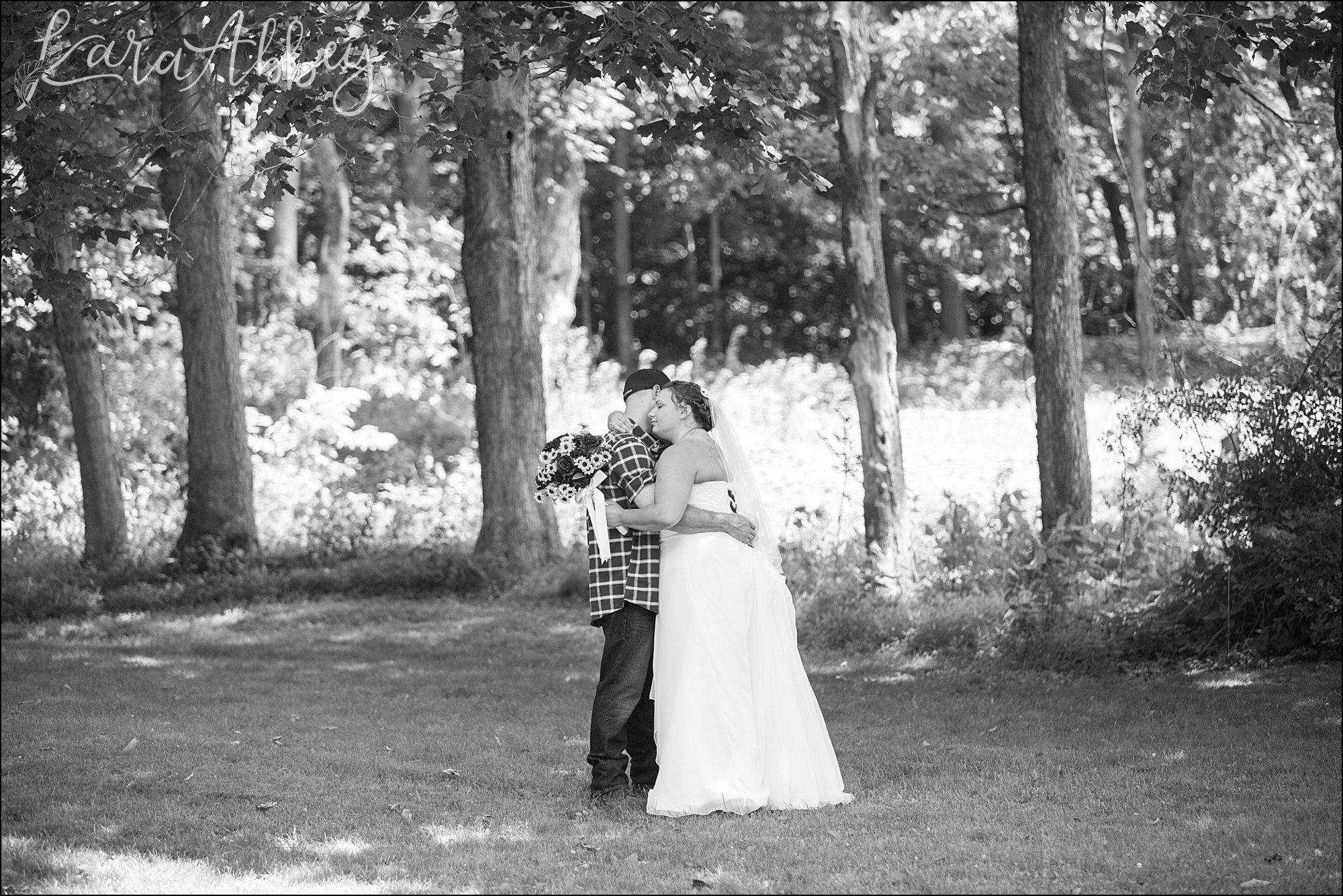 First Look at Laid Back Rustic Chic Summer Wedding at the Inn on Quarry Glenn in Towanda, PA