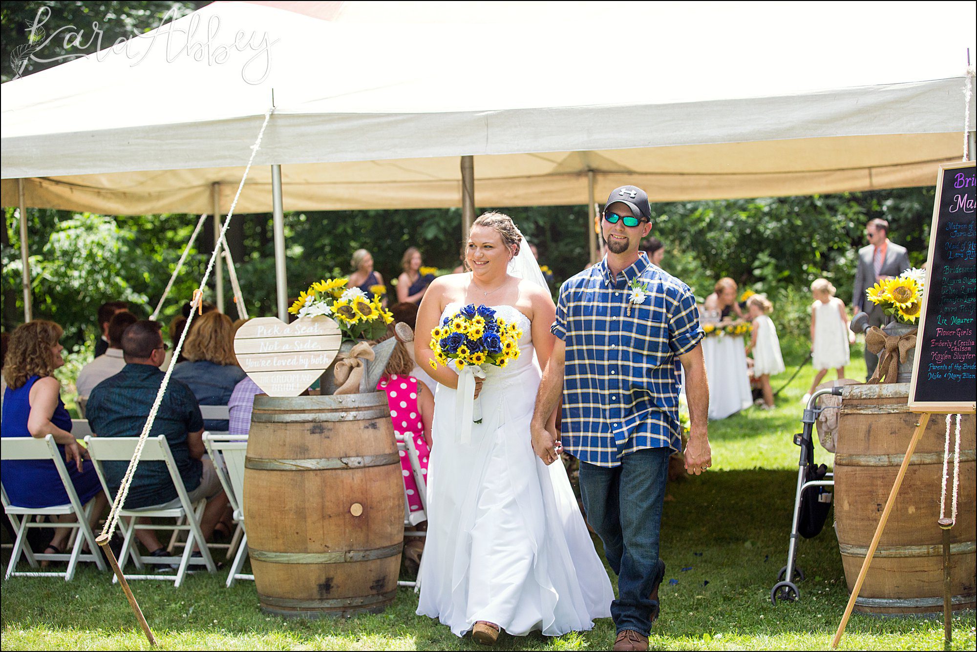 Laid Back Rustic Chic Summer Wedding at the Inn on Quarry Glenn in Towanda, PA