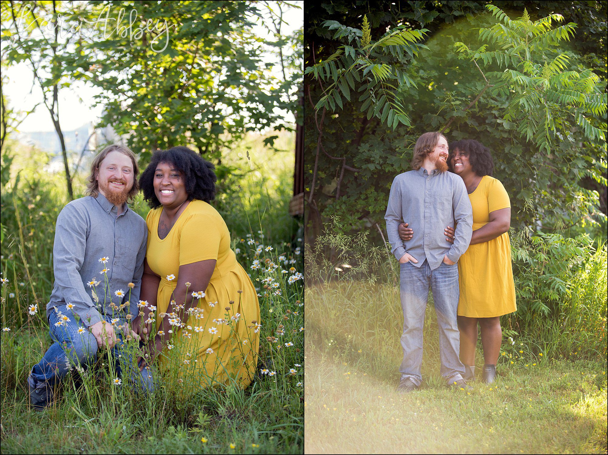 Sunrise Backyard Engagement Photography in Irwin, PA