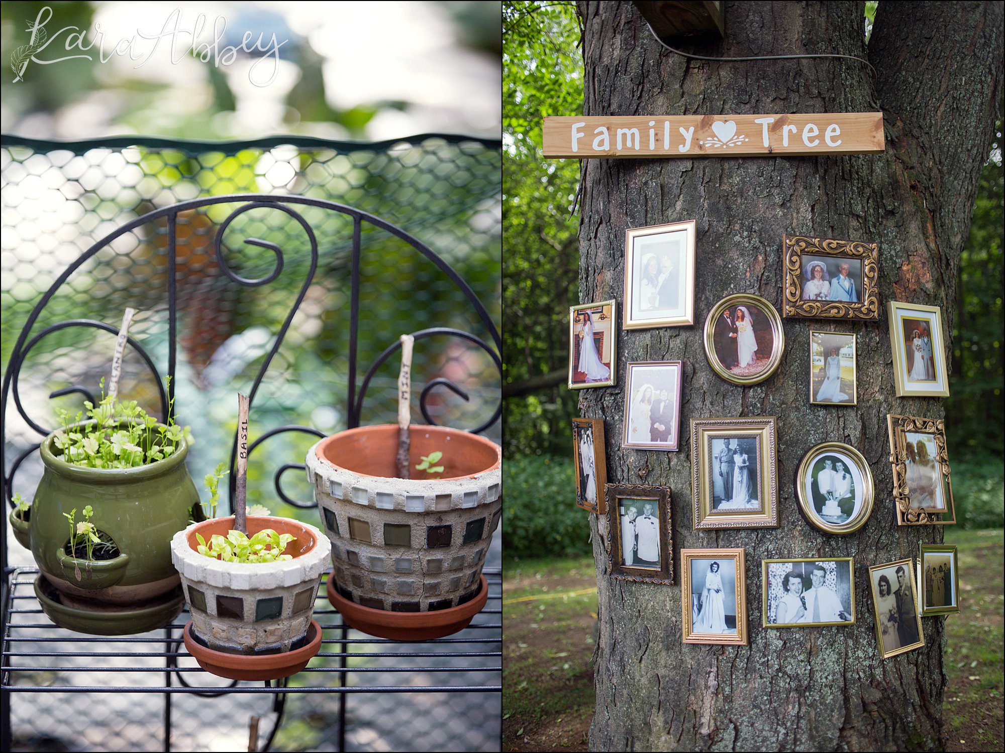 Laid Back Rustic DIY Summer Backyard Wedding Reception Details
