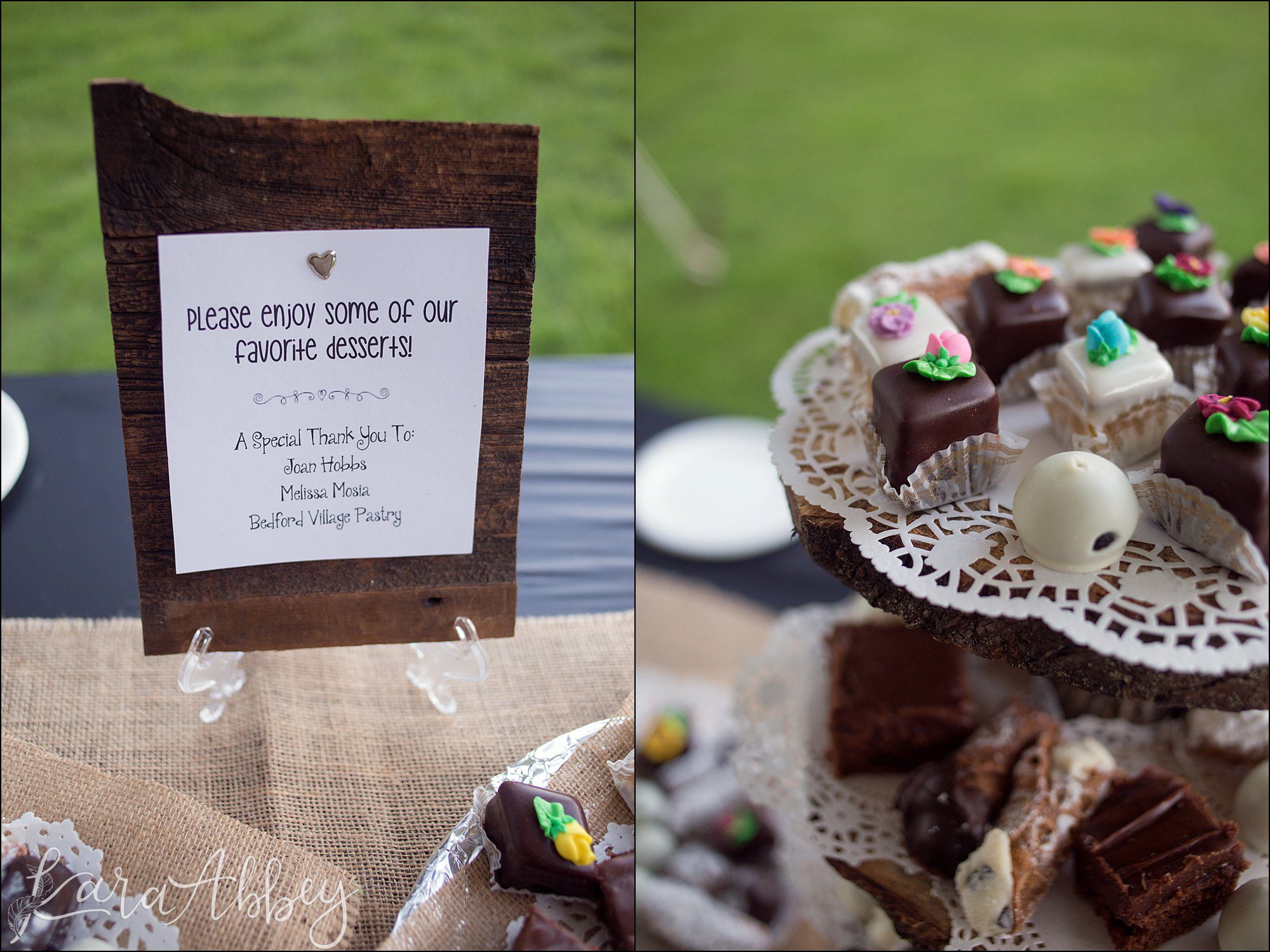 Laid Back Rustic DIY Summer Backyard Wedding Reception Details