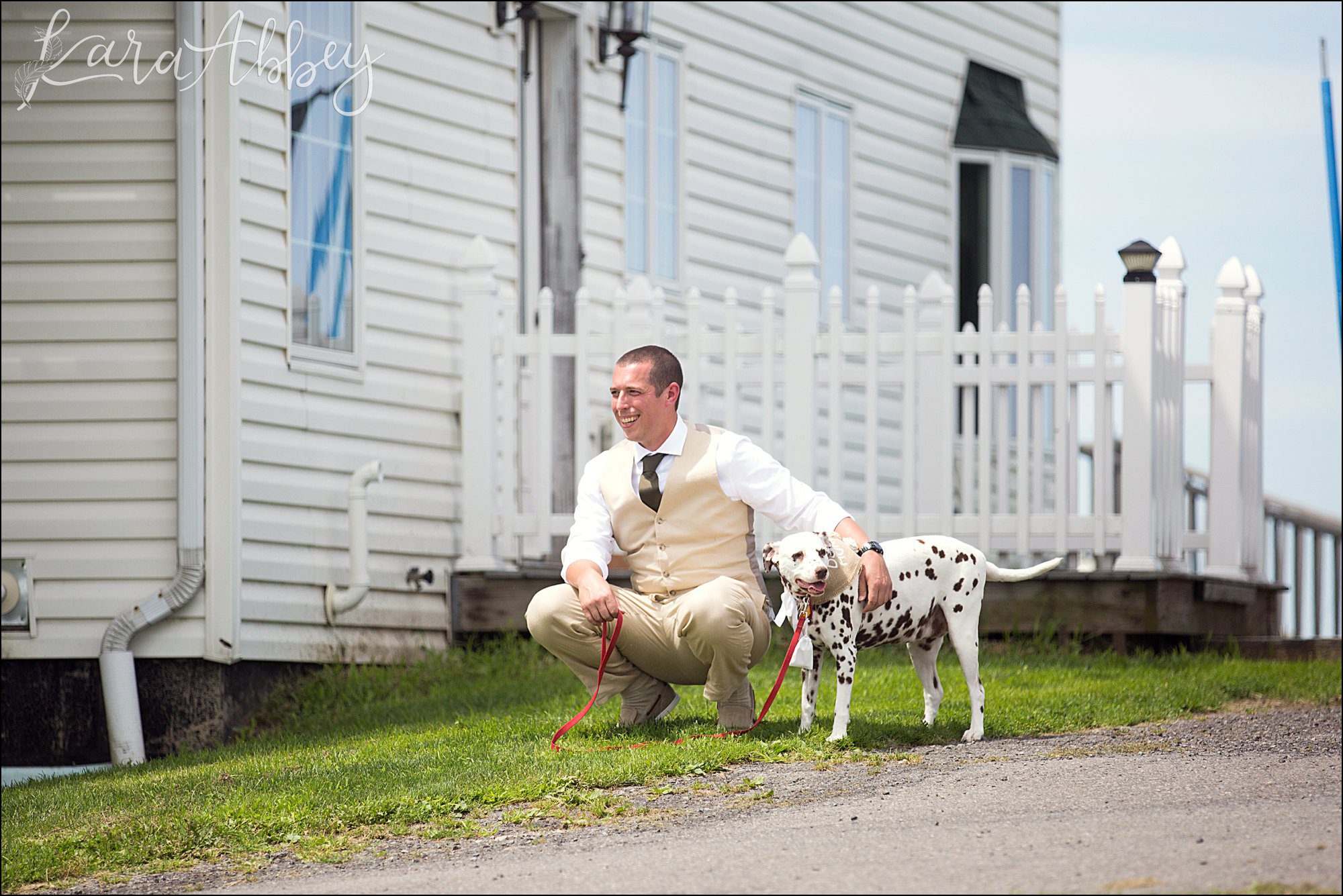 Mountaintop Summer Backyard Wedding Ceremony