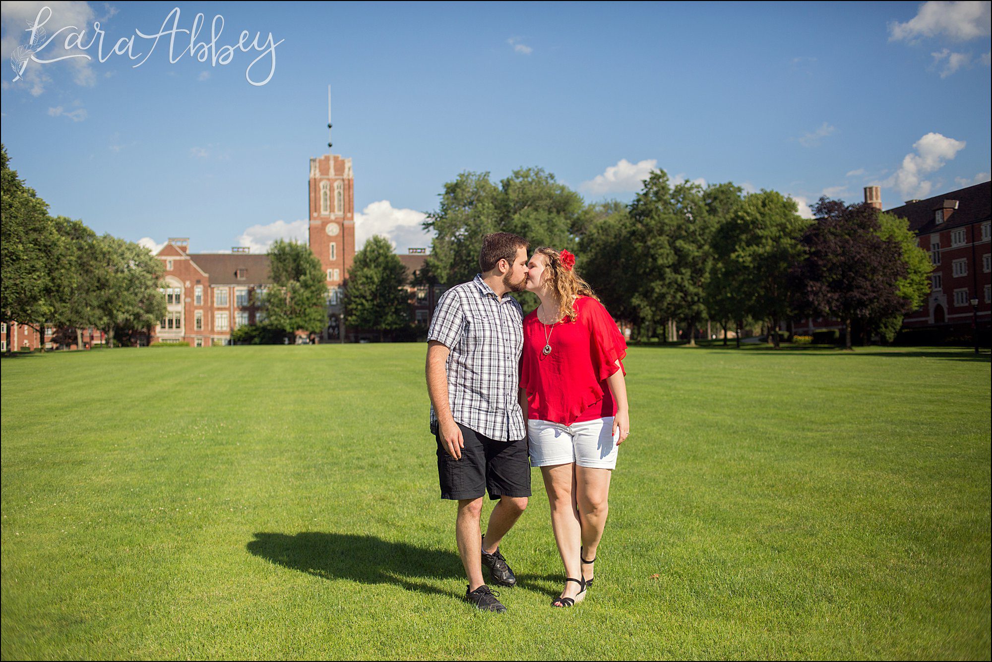 Summer Engagement Photography at Grove City College, Pennsylvania