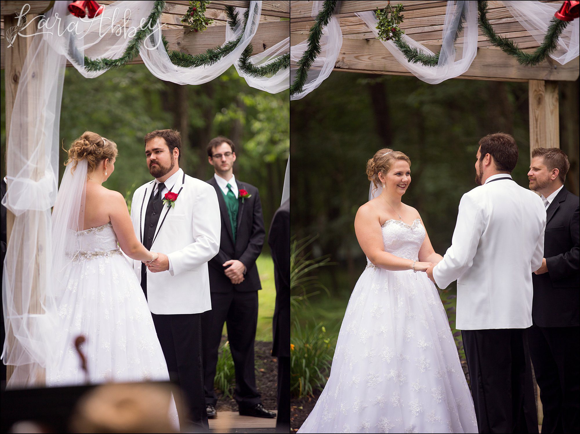 Christmas in July Wedding Themed Ceremony at Chautauqua Inn in Mayville, NY