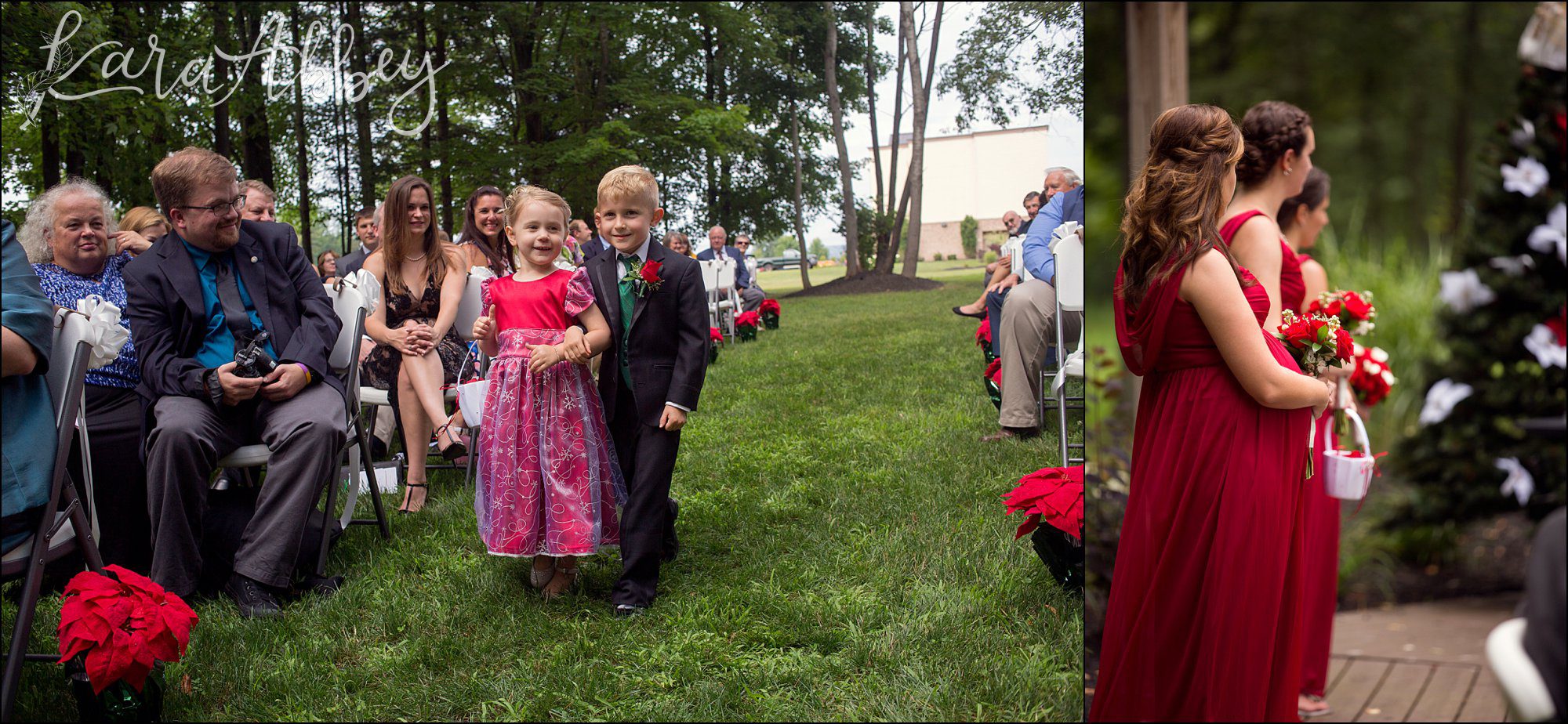Christmas in July Wedding Themed Ceremony at Chautauqua Inn in Mayville, NY