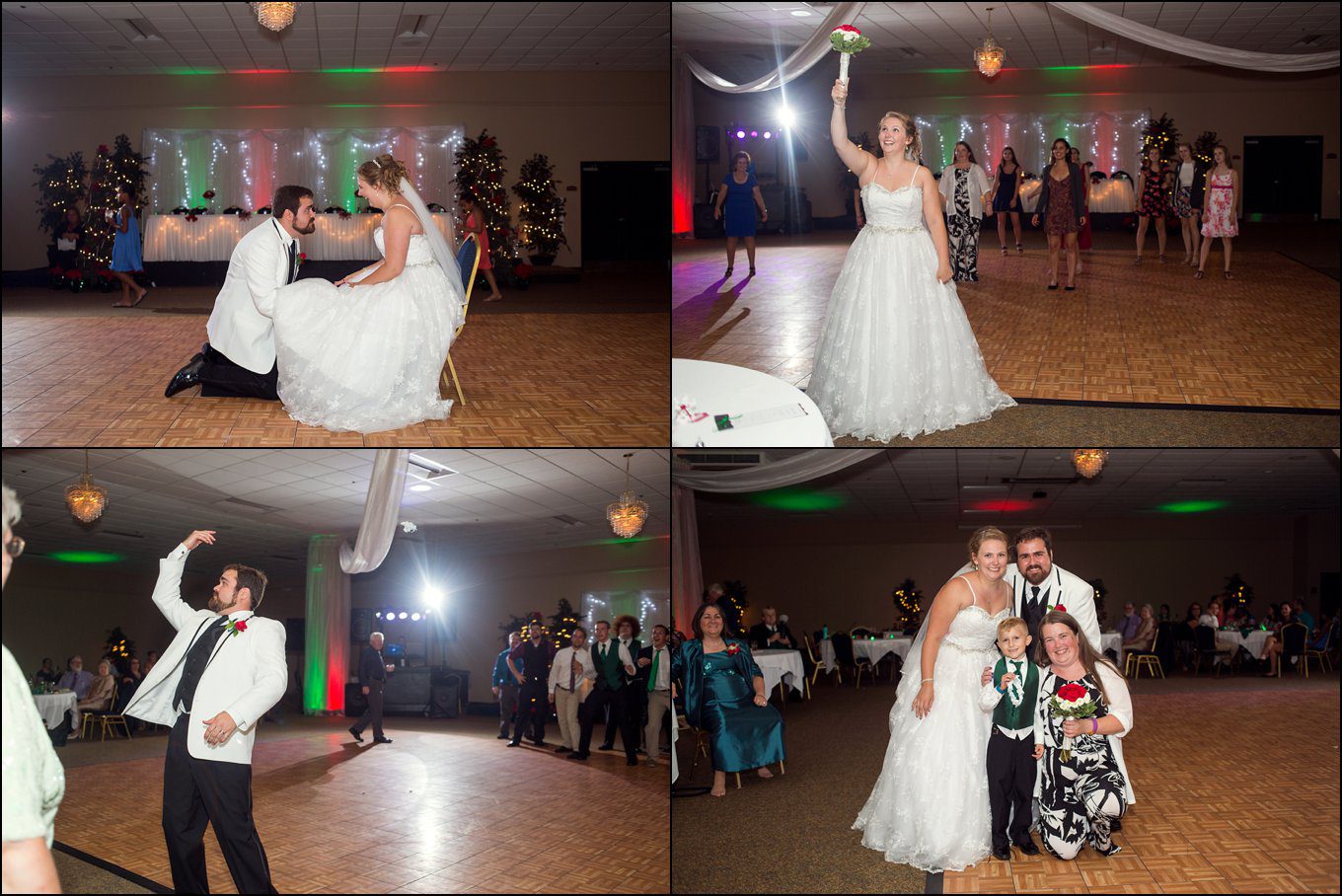 Christmas in July Wedding Themed Reception at Chautauqua Inn in Mayville, NY