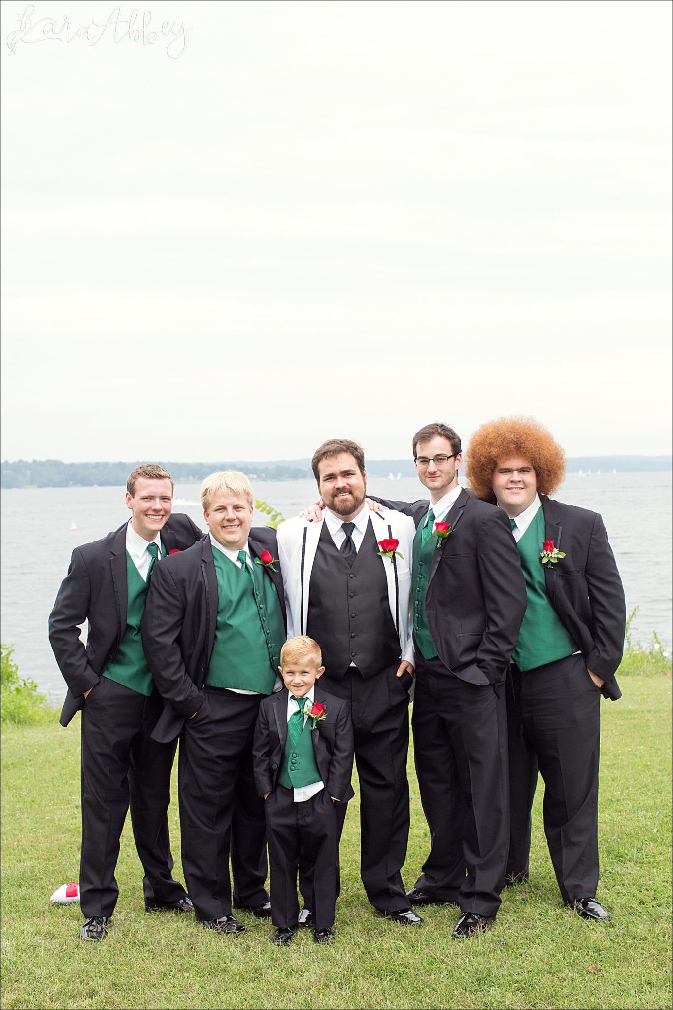 Bridal Party Portraits on Chautauqua Lake in Mayville, NY