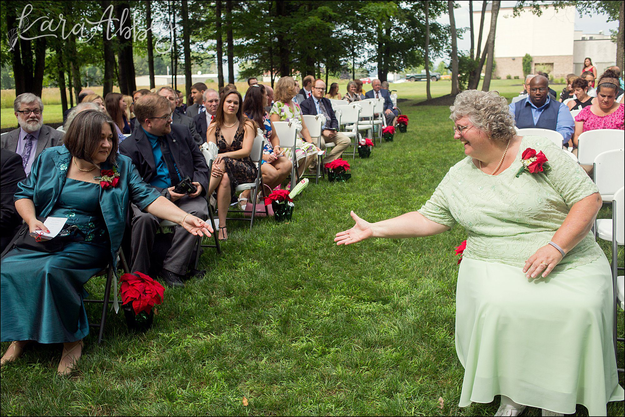 Christmas in July Wedding Themed Ceremony at Chautauqua Inn in Mayville, NY
