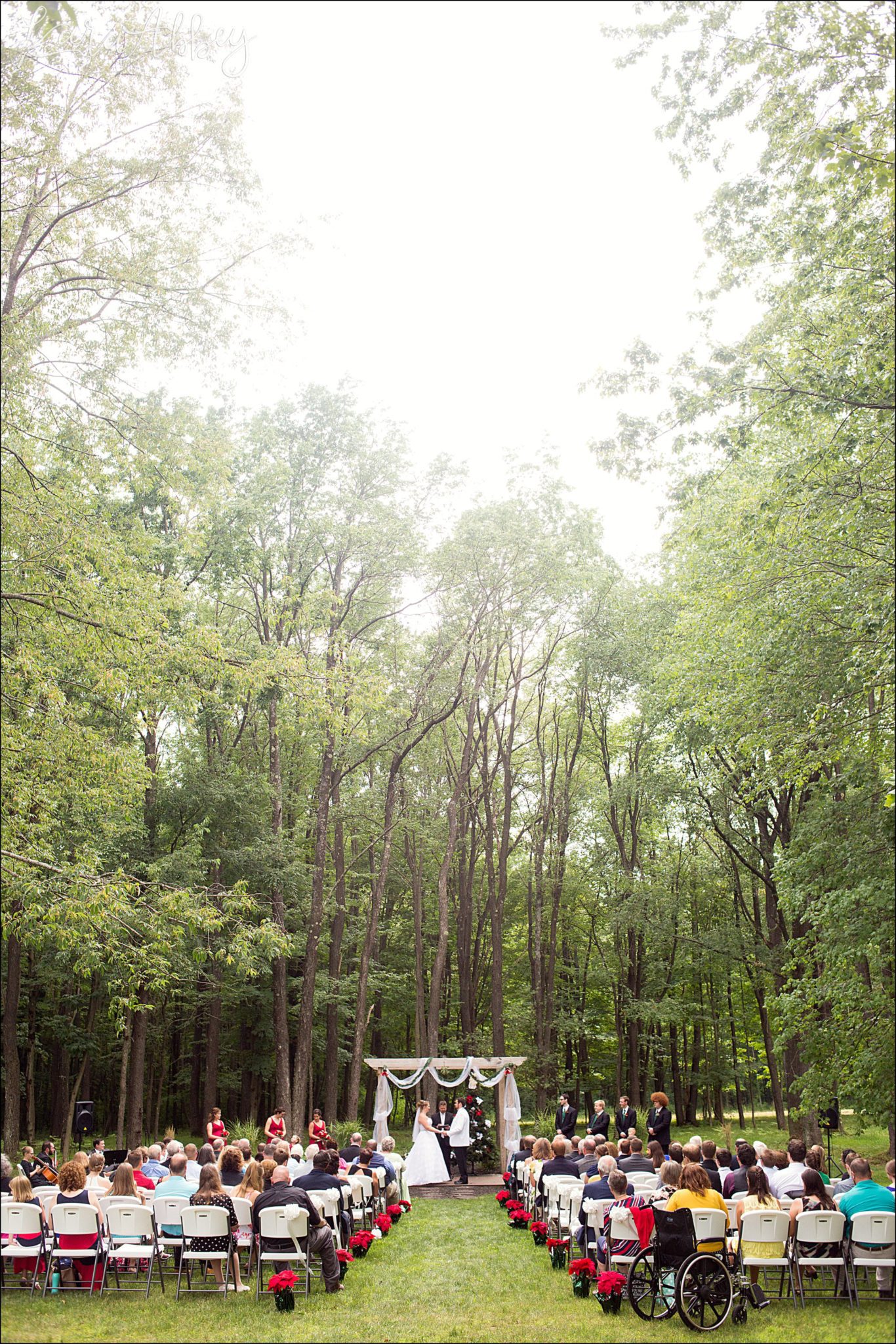 Christmas in July Wedding Themed Ceremony at Chautauqua Inn in Mayville, NY