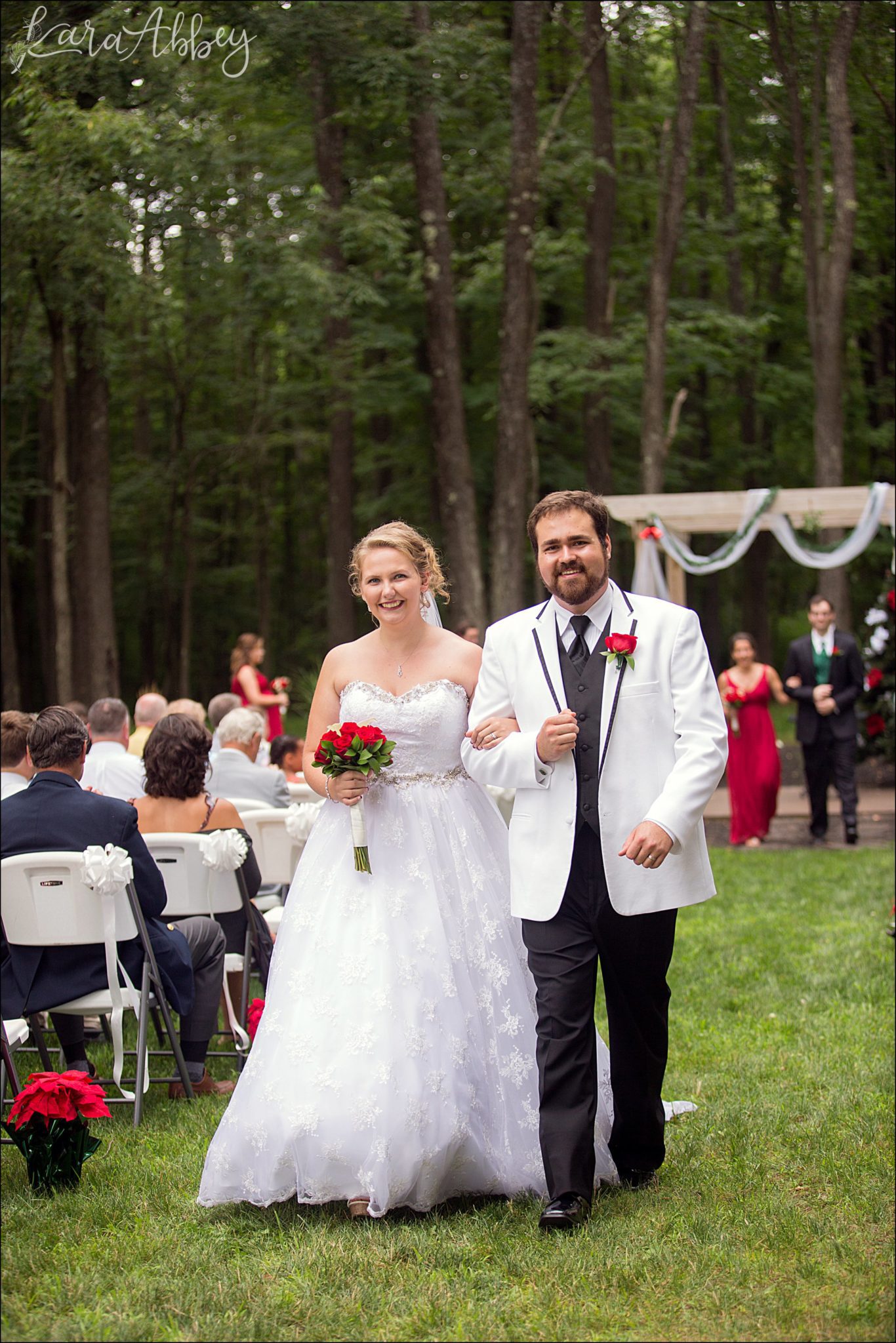 Christmas in July Wedding Themed Ceremony at Chautauqua Inn in Mayville, NY