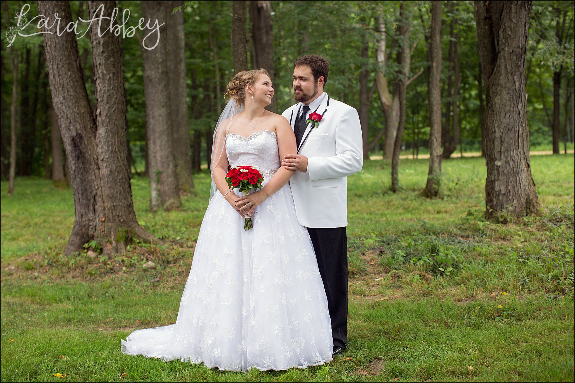 Bride & Groom Portrait at Chautauqua Inn in Mayville, NY