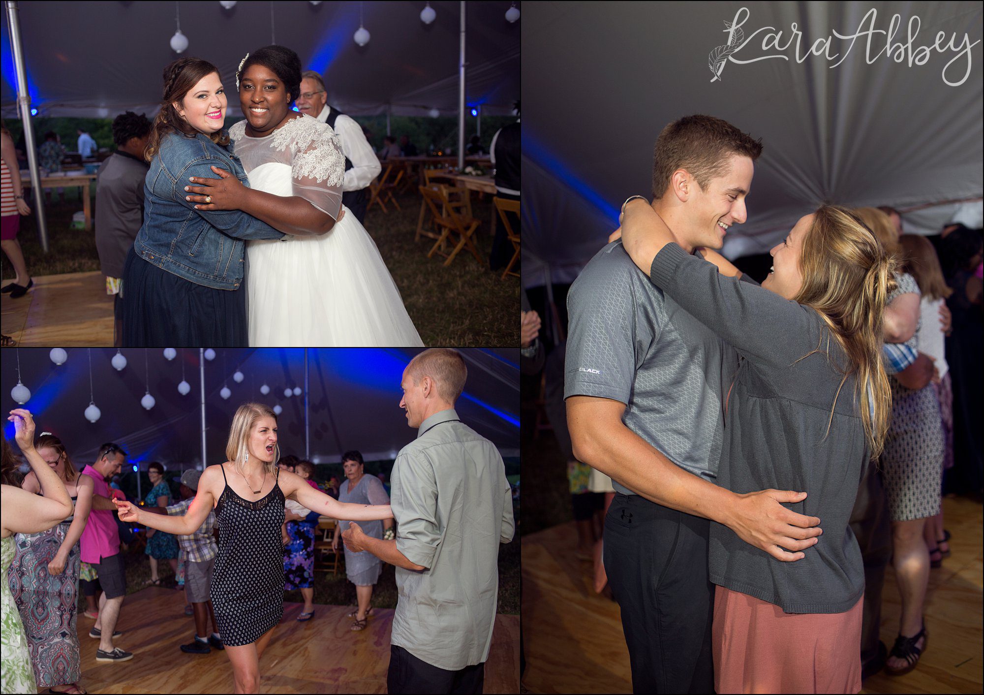 Summer Backyard Navy Wedding - Reception