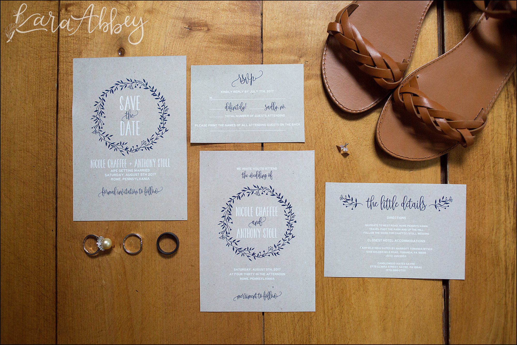 Summer Backyard Navy Wedding