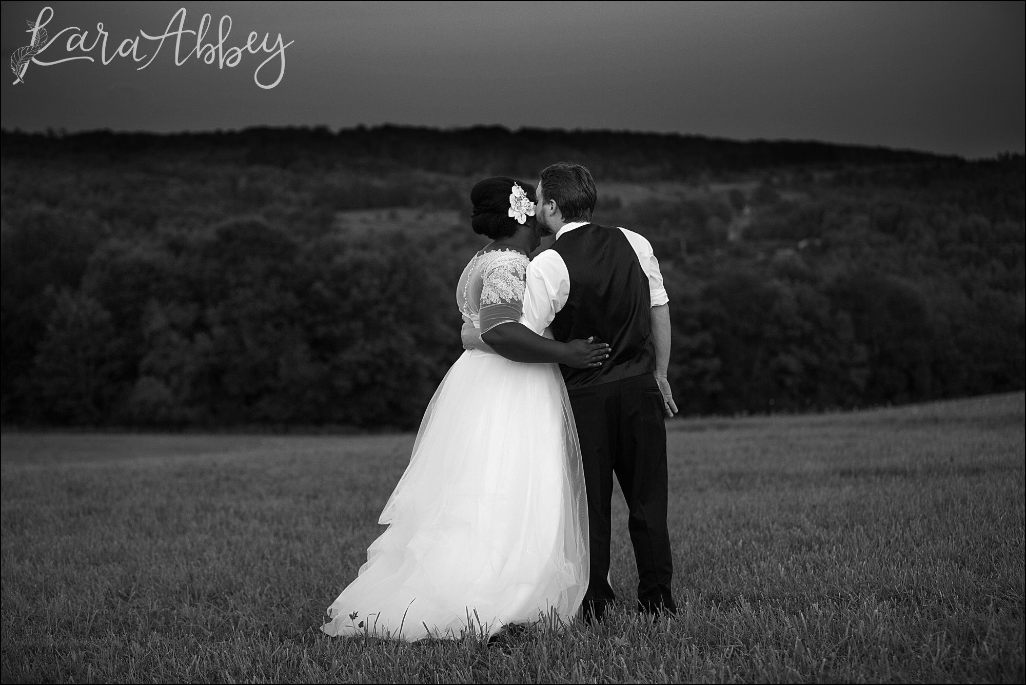 Summer Backyard Navy Wedding - Sunset Portraits