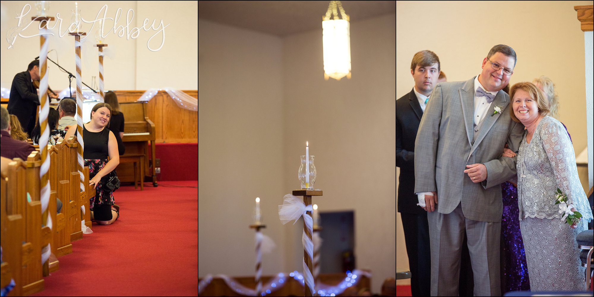 Wedding Ceremony Processional at Calvin Presbyterian Church in Irwin, PA